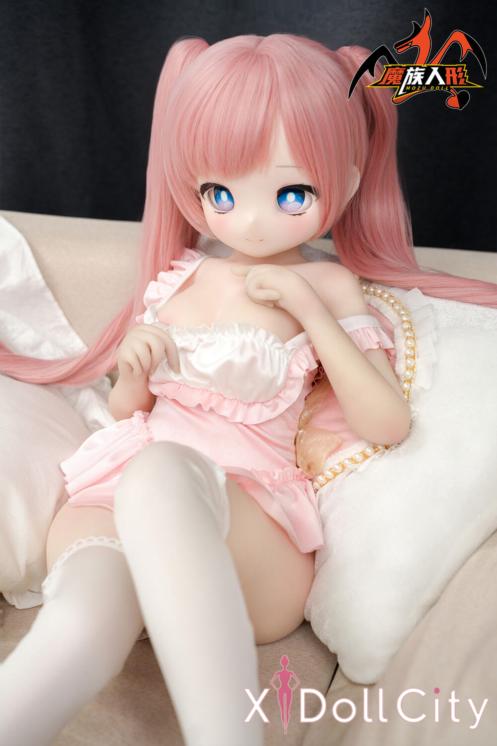MOZU Doll 卷卷 成人スタイルラブドール ロリ ビニールヘッド＋TPEボディ ラブドール良乳
