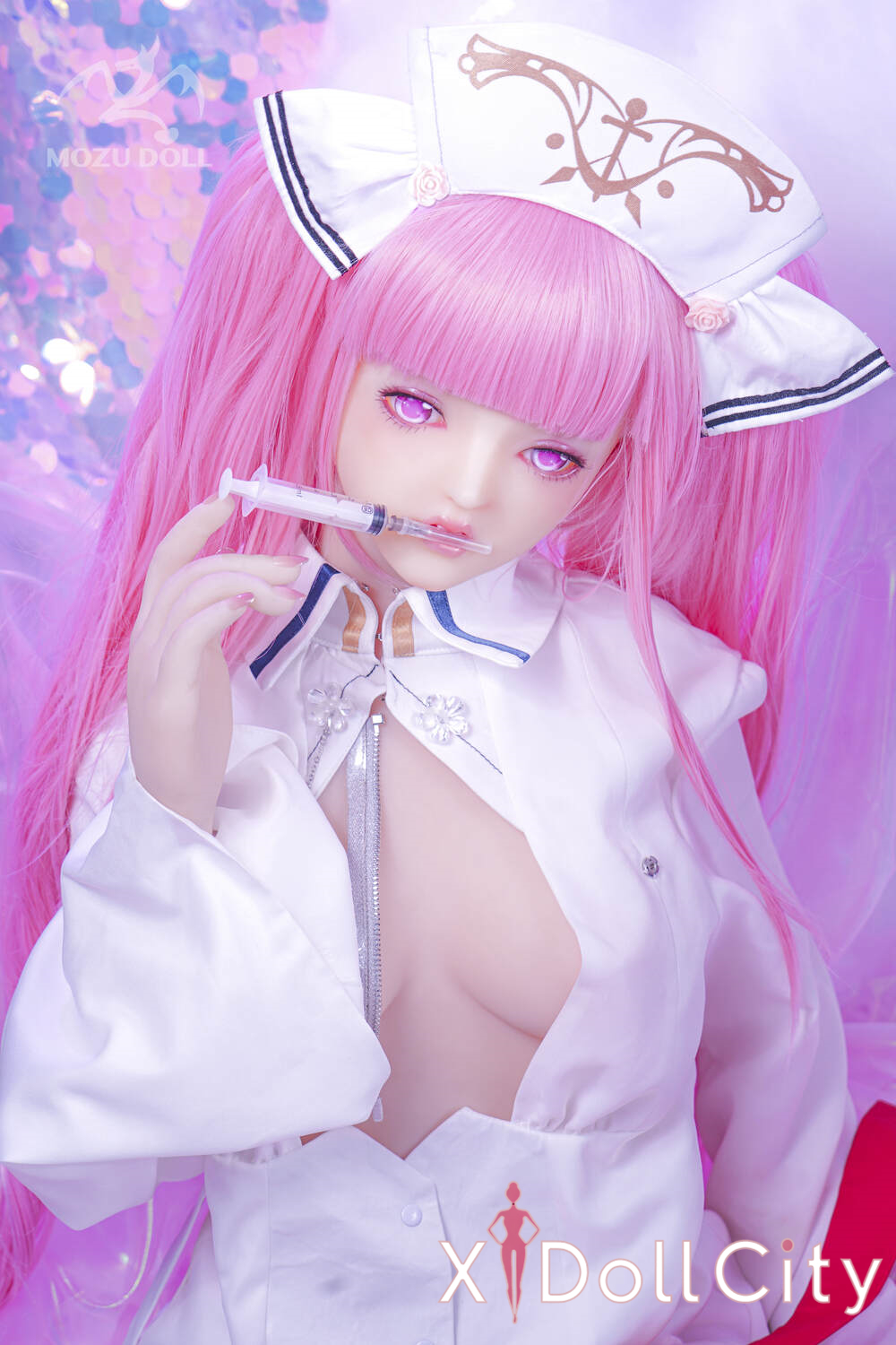 MOZU Doll 小仙 145cm 成人スタイルラブドール 小悪魔ナース風スレンダー TPE製 ラブドール貧乳