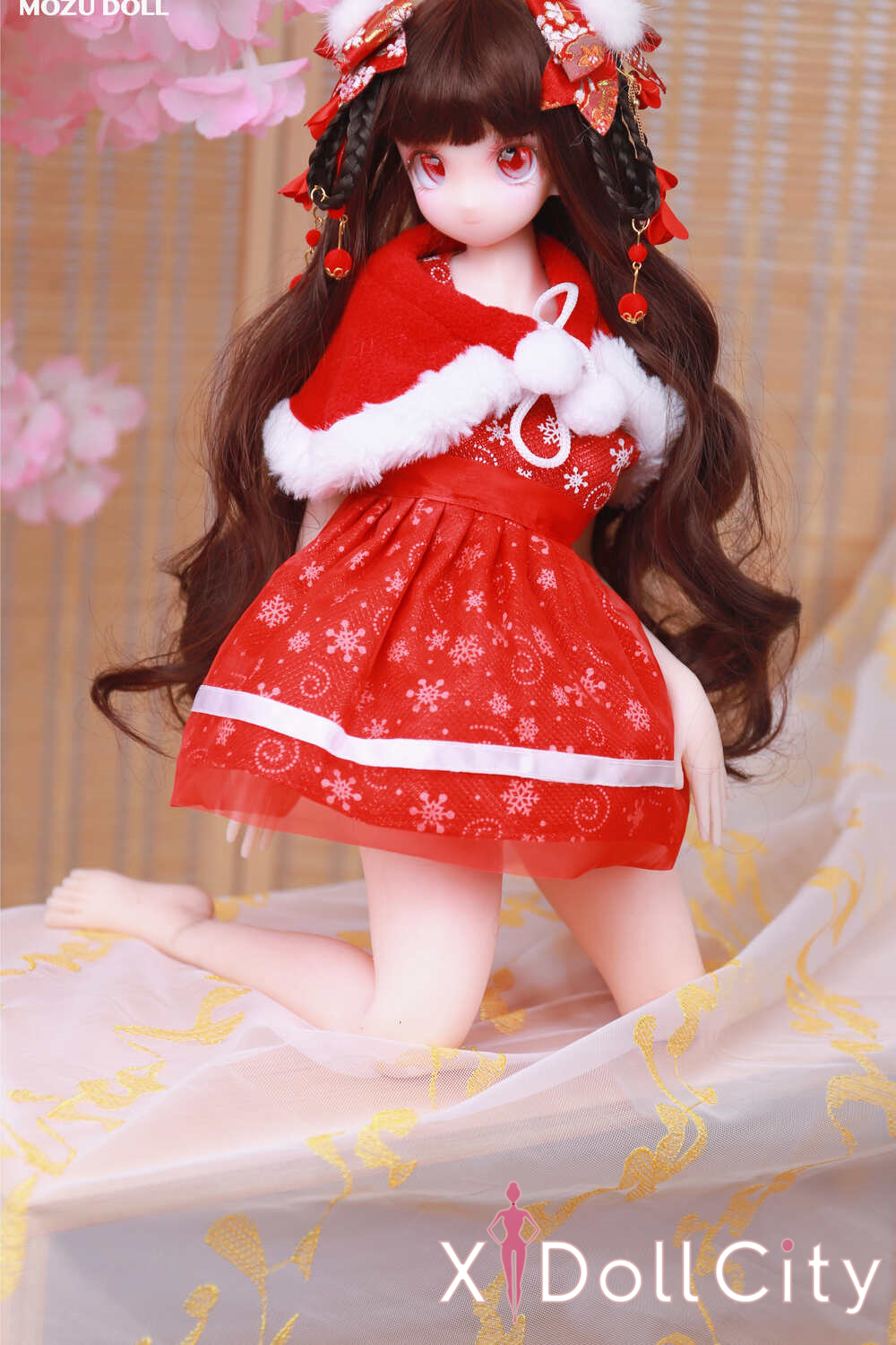 MOZU Doll 紅袖 成人スタイルラブドール 可愛い フルシリコン製 ラブドール貧乳