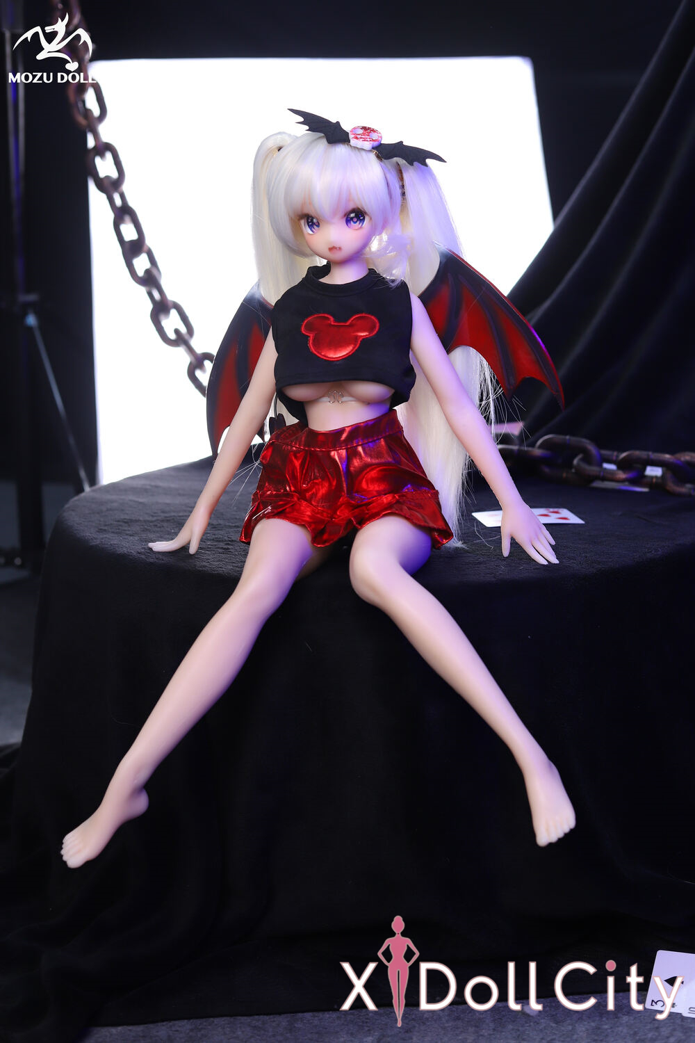 MOZU Doll 小悪魔 成人スタイルラブドール 可愛い シリコンラブドール ラブドール貧乳