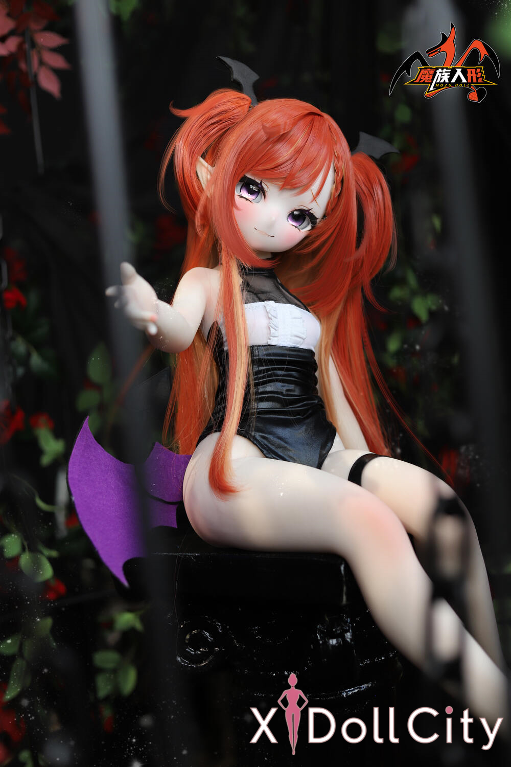 MOZU Doll 薩麗希尔 成人スタイルラブドール セクシー ビニールヘッド＋TPEボディ 小悪魔系ミニ ラブドール貧乳