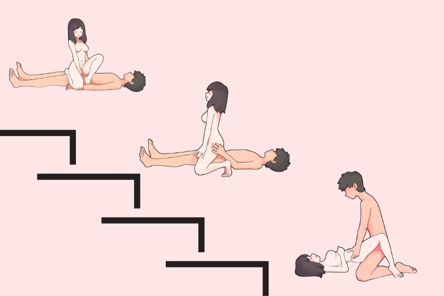 御所車体位（2〜3分） &rarr; 伝統的な騎乗位 &rarr; 正常位でフィニッシュ