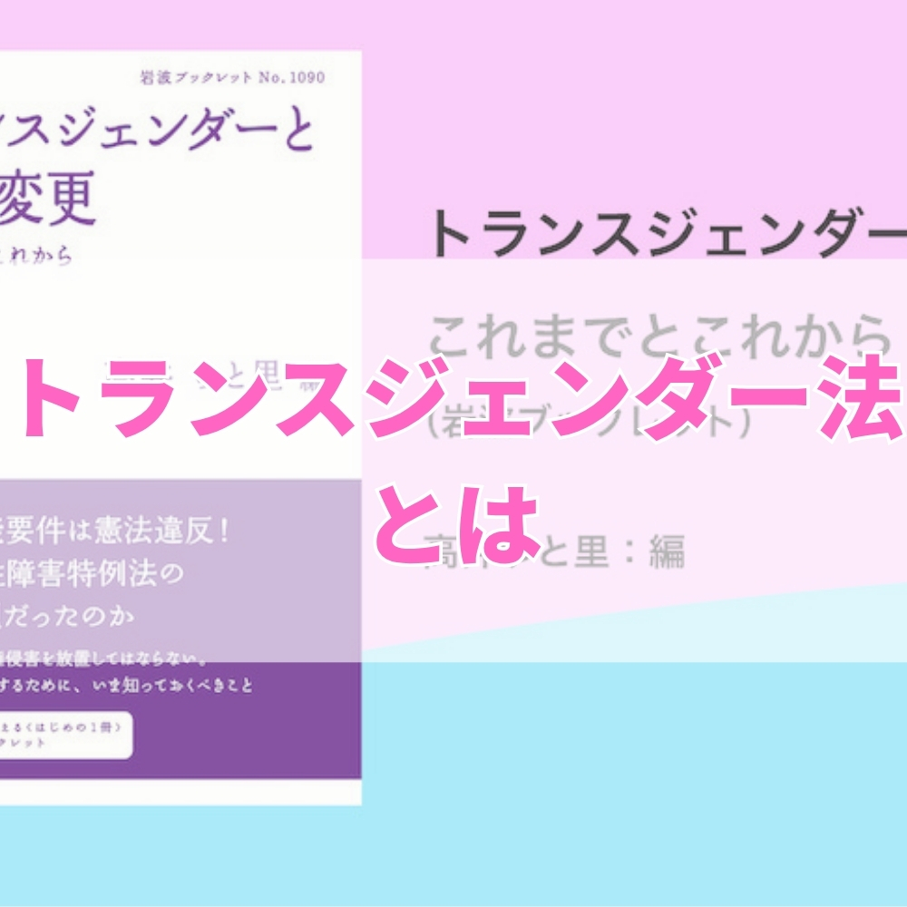 トランスジェンダー法（とらんすじぇんだーほう）とは