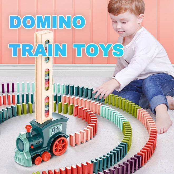 Electric Domino Train Adventure Set - Fun Building Blocks for Kids