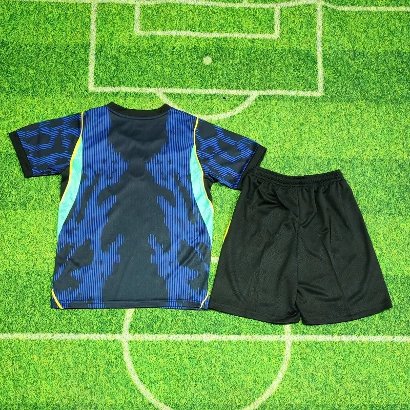 26/27 Brazil away kids kit football Jersey