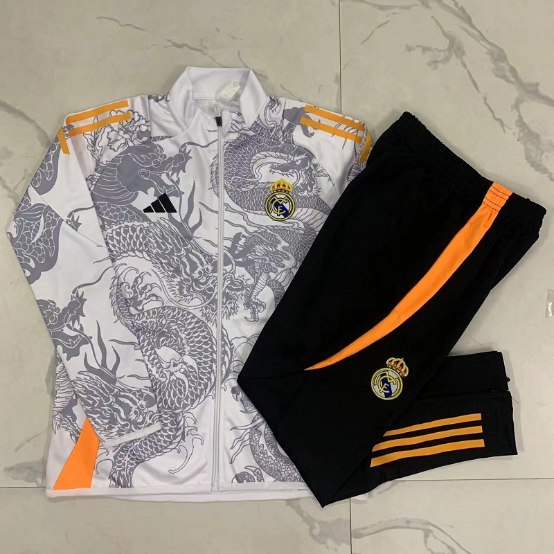24/25 Real Madrid kids White Dragon jacket