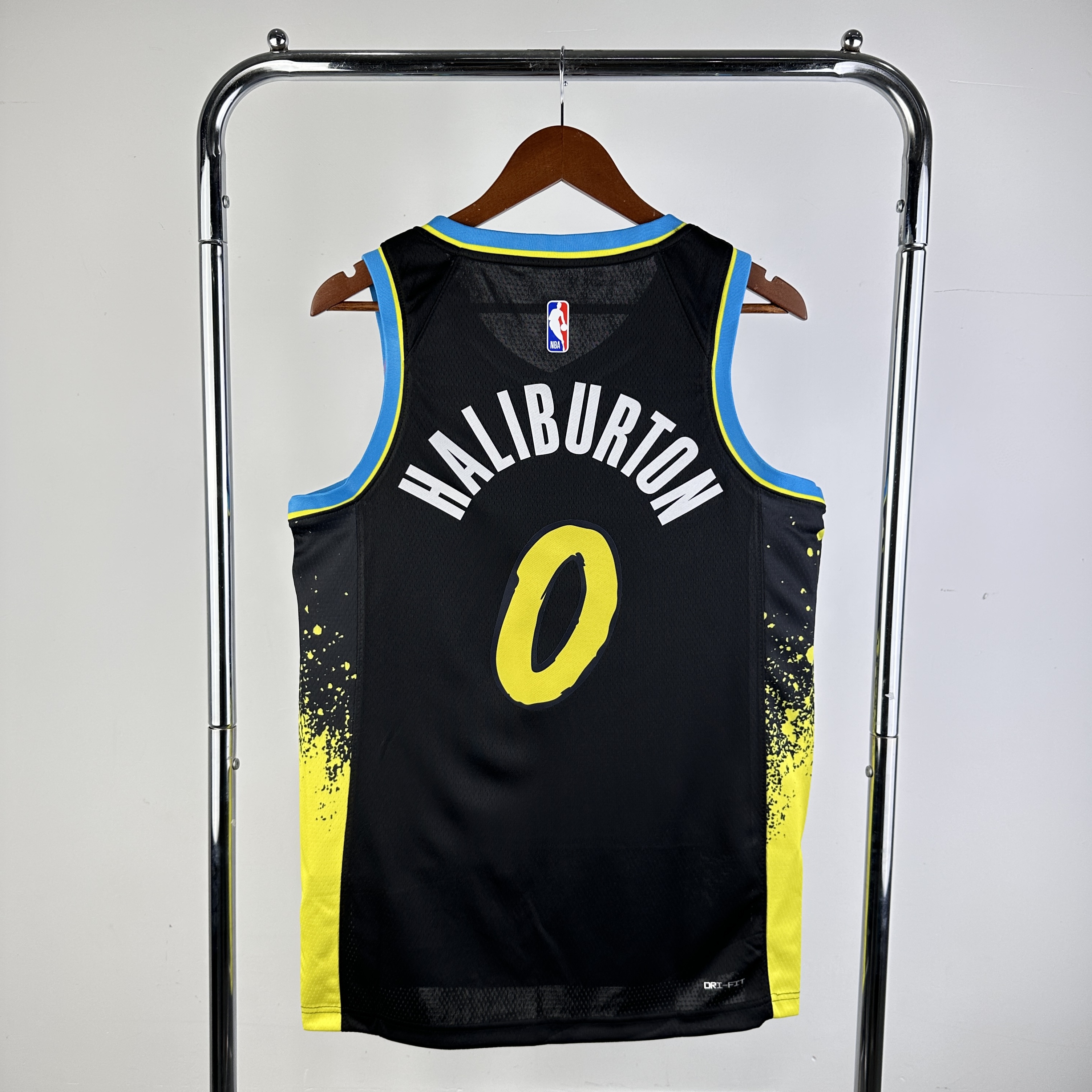 24 NBA Pacers City Edition #0 Halliburton Basketball Jersey