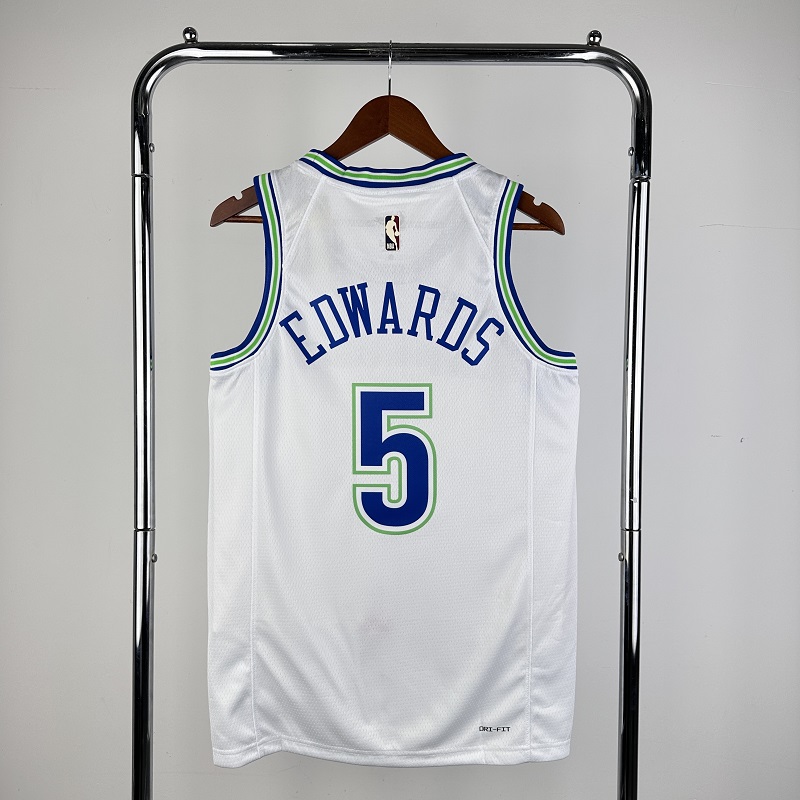 NBA Timberwolves #5 Edwards Basketball Jersey