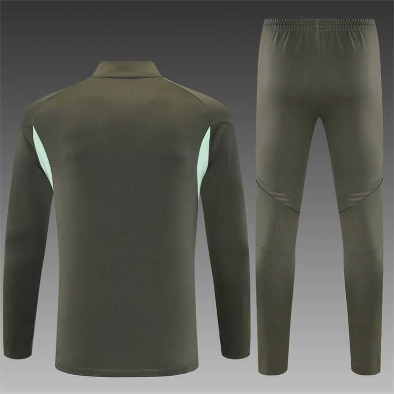 25/26 Real Madrid Adult training suit dark green