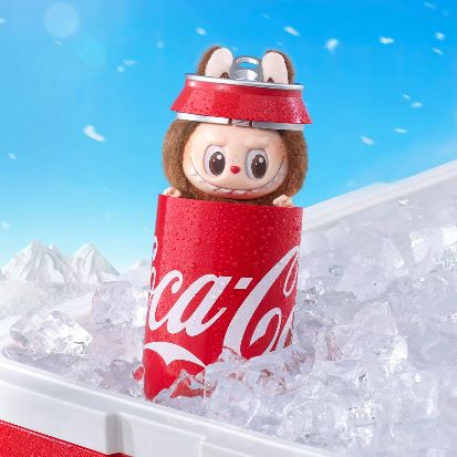 Original Legit Popmart Labubu Drink SERIES-Vinyl Face Coca-Cola Blind Mystery Boxes Cute Action Figure Cartoon Anime Plush Toys Doll Cola Random Design Single Box