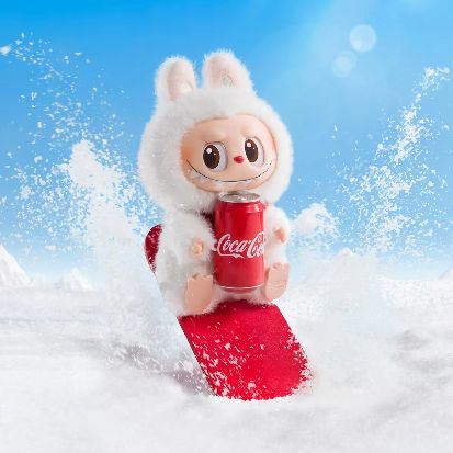 Original Legit Popmart Labubu Drink SERIES-Vinyl Face Coca-Cola Blind Mystery Boxes Cute Action Figure Cartoon Anime Plush Toys Doll Cola Random Design Single Box