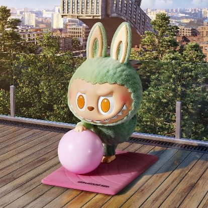 POP MART the Monsters Lazy Yoga Series Figures the Monsters Blind Mystery Box Random Design Action Figures Collectible Gift Toys