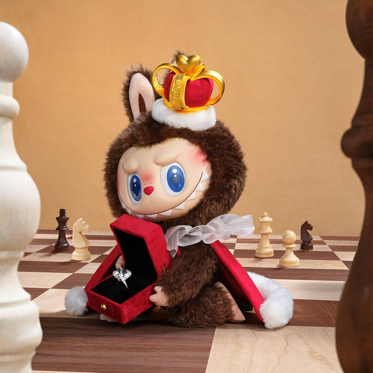 THE MONSTERS Let's Checkmate Series-Vinyl Plush Doll POP MART LABUBU the MONSTERS Let's Checkmate Series Vinyl Plush Toy Doll