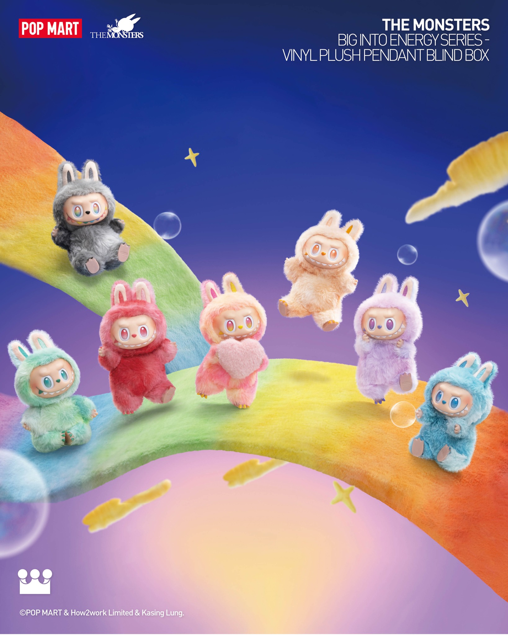 【THE MONSTERS Big into Energy Vinyl Plush Pendant Series 】