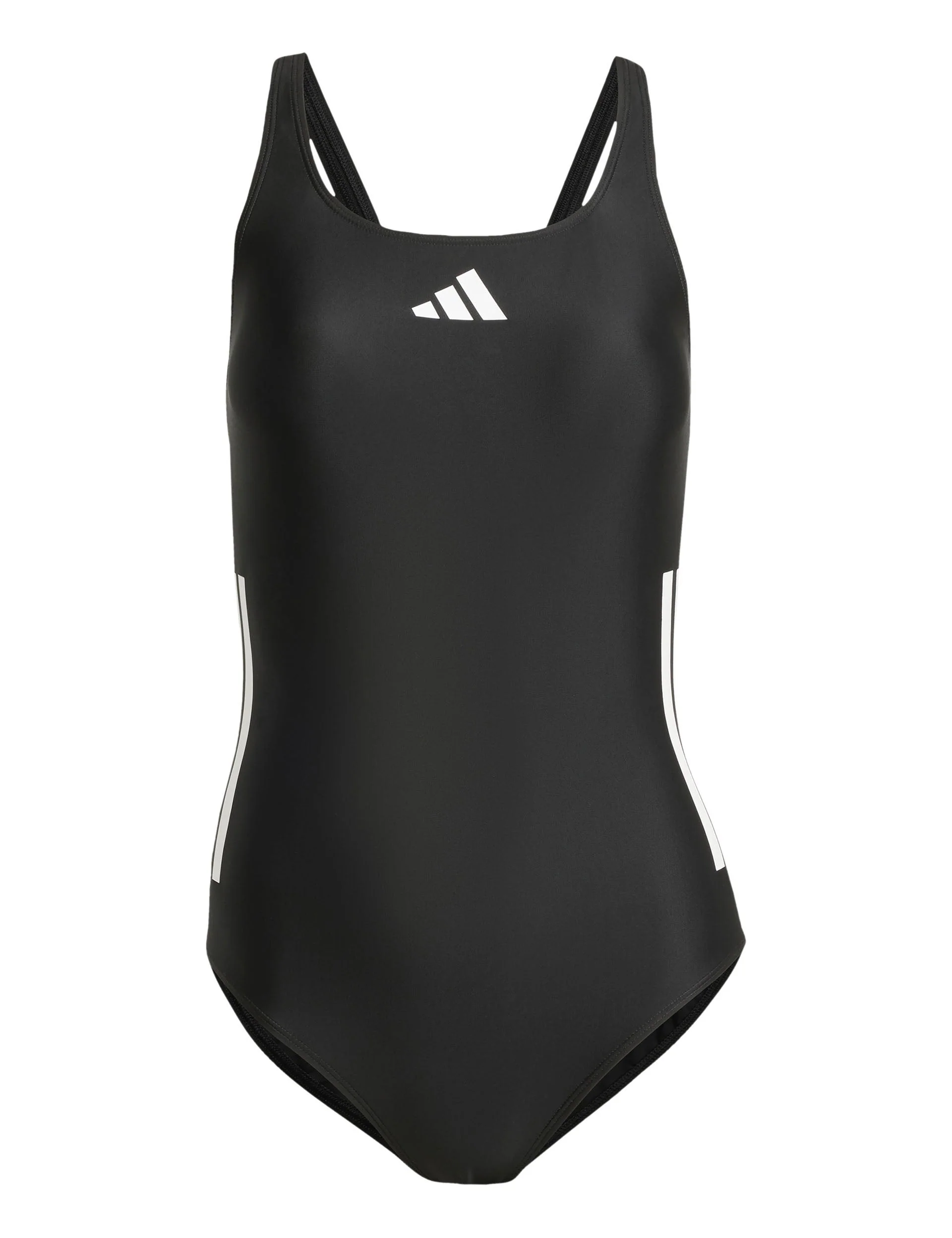 3-Stripes C-Back Swimsuit - Black/White