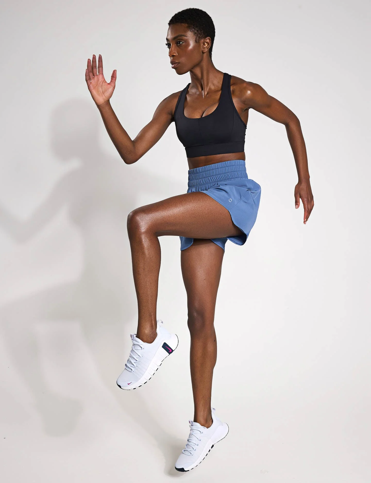 Bronte Running Short - Dusty Blue