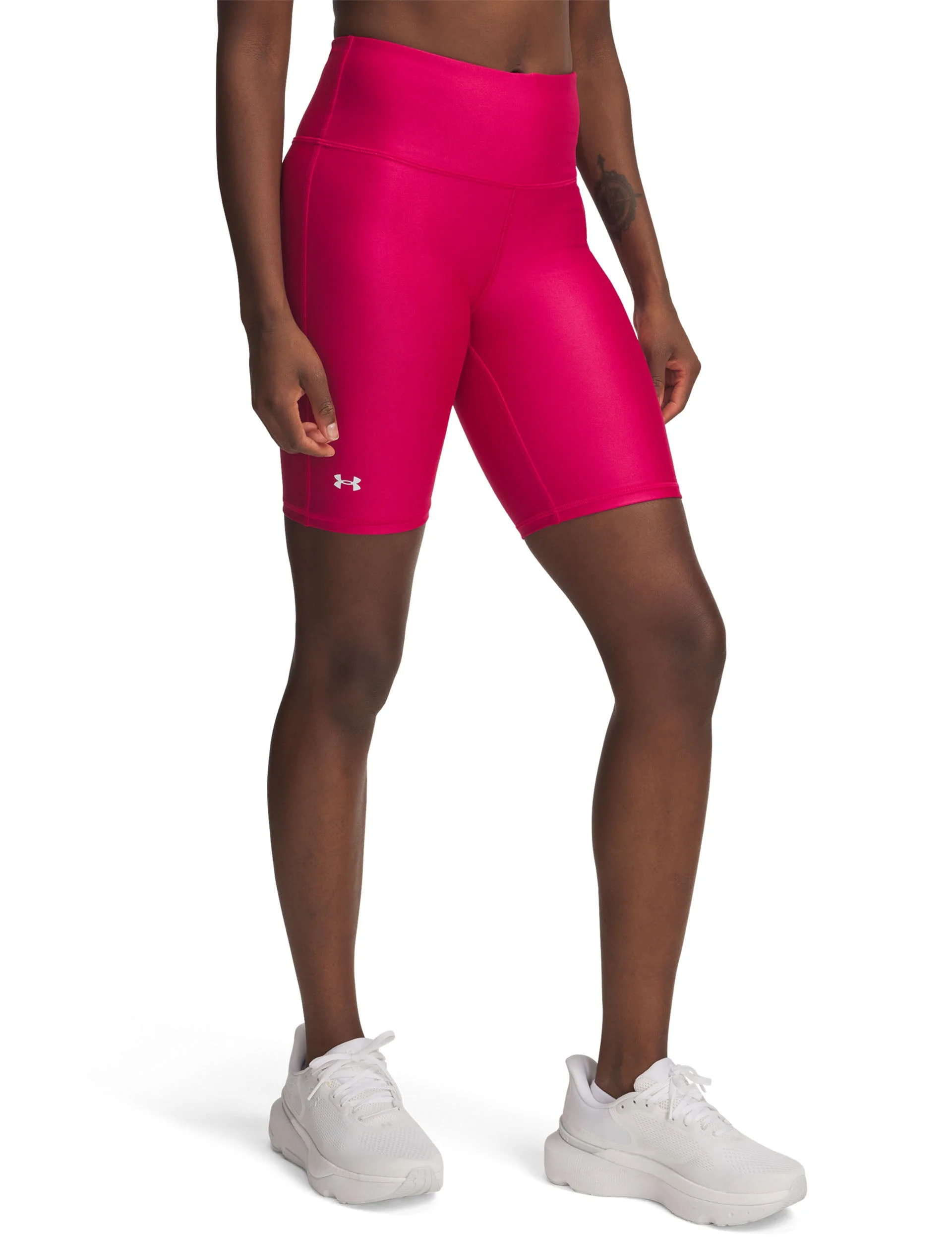 Tech Bike Shorts - Shaded Fuchsia/White