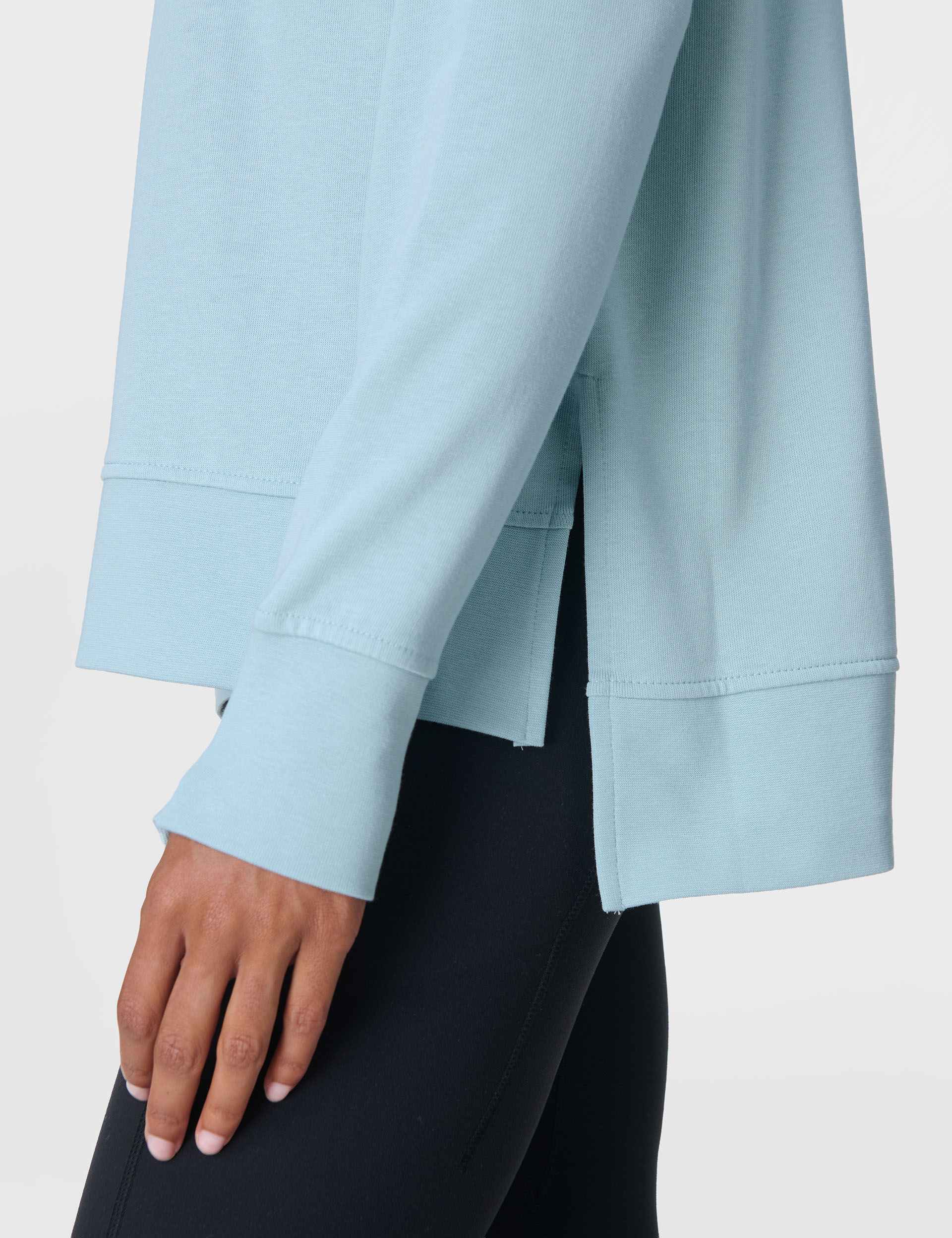 After Class Longline Sweatshirt - Vista Blue