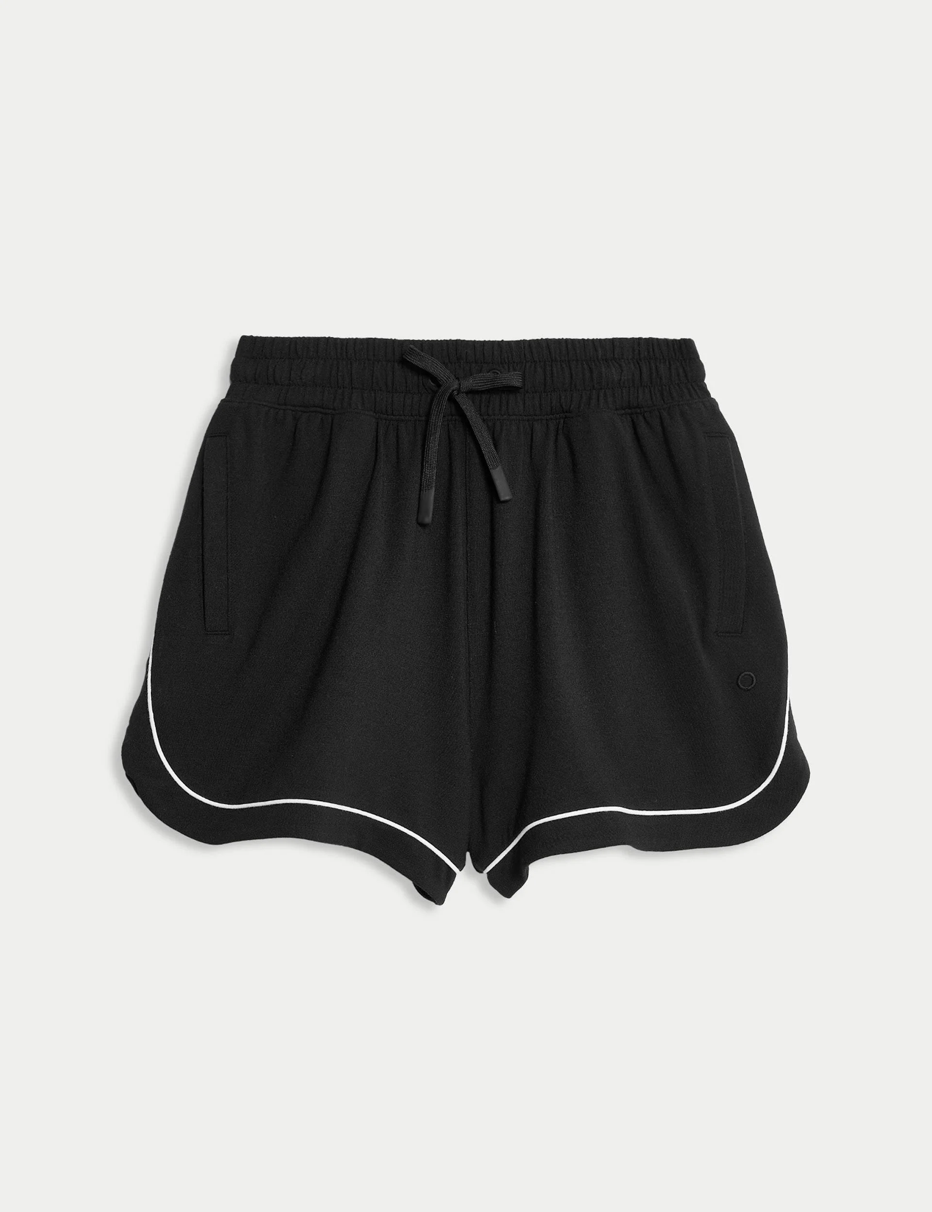 Modal Rich High Waisted Shorts - Black