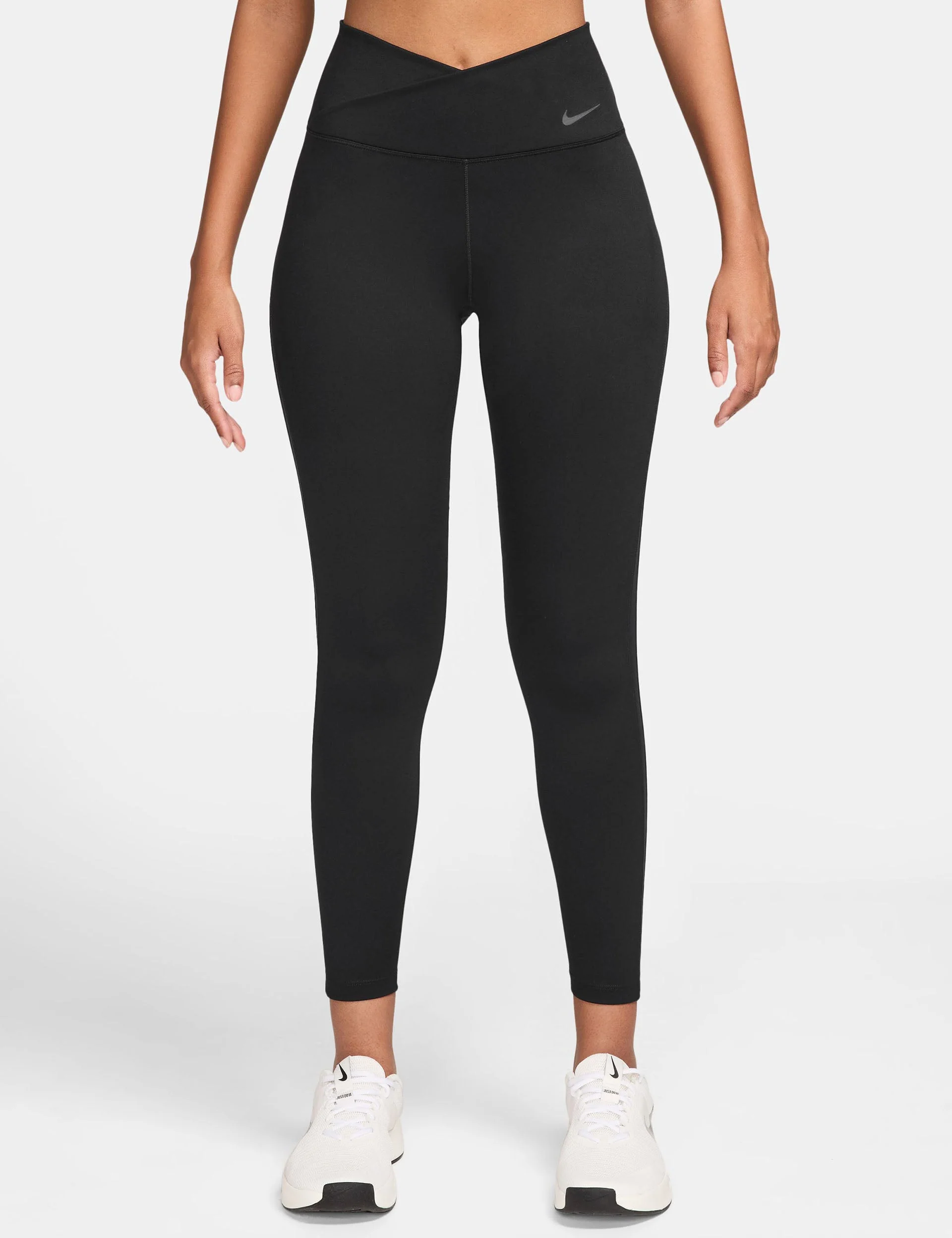 One High Waisted 7/8 Leggings - Black/Dark Smoke Grey