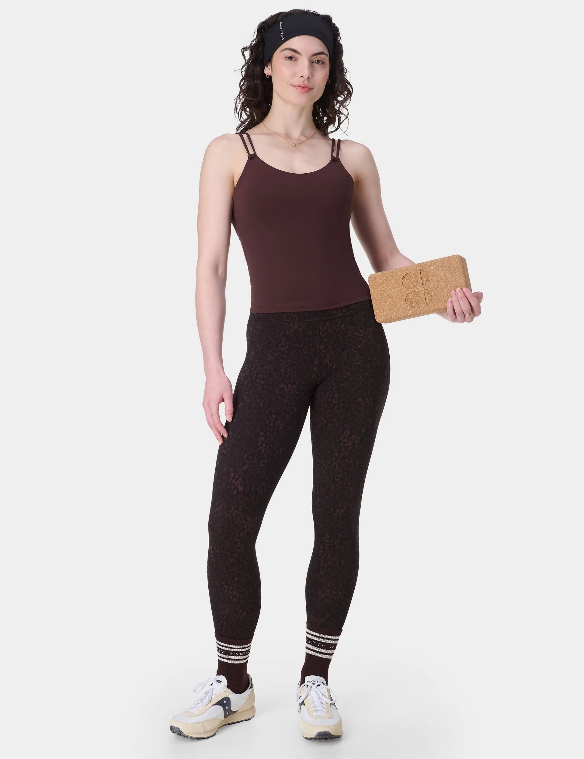 Ultimate Studio 7/8 Leggings - Brown Panther Print