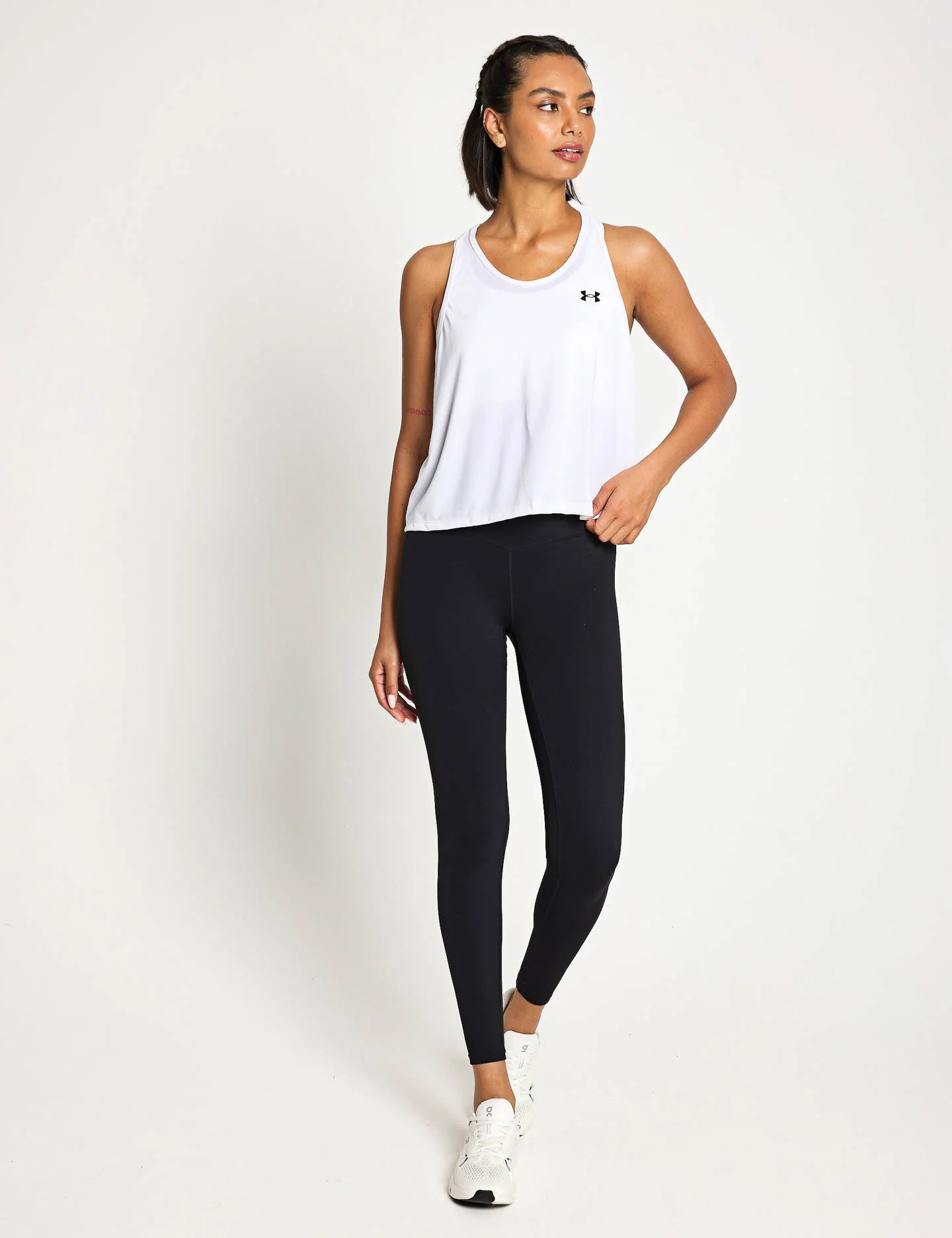 UA Tech Swing Tank - White/Black