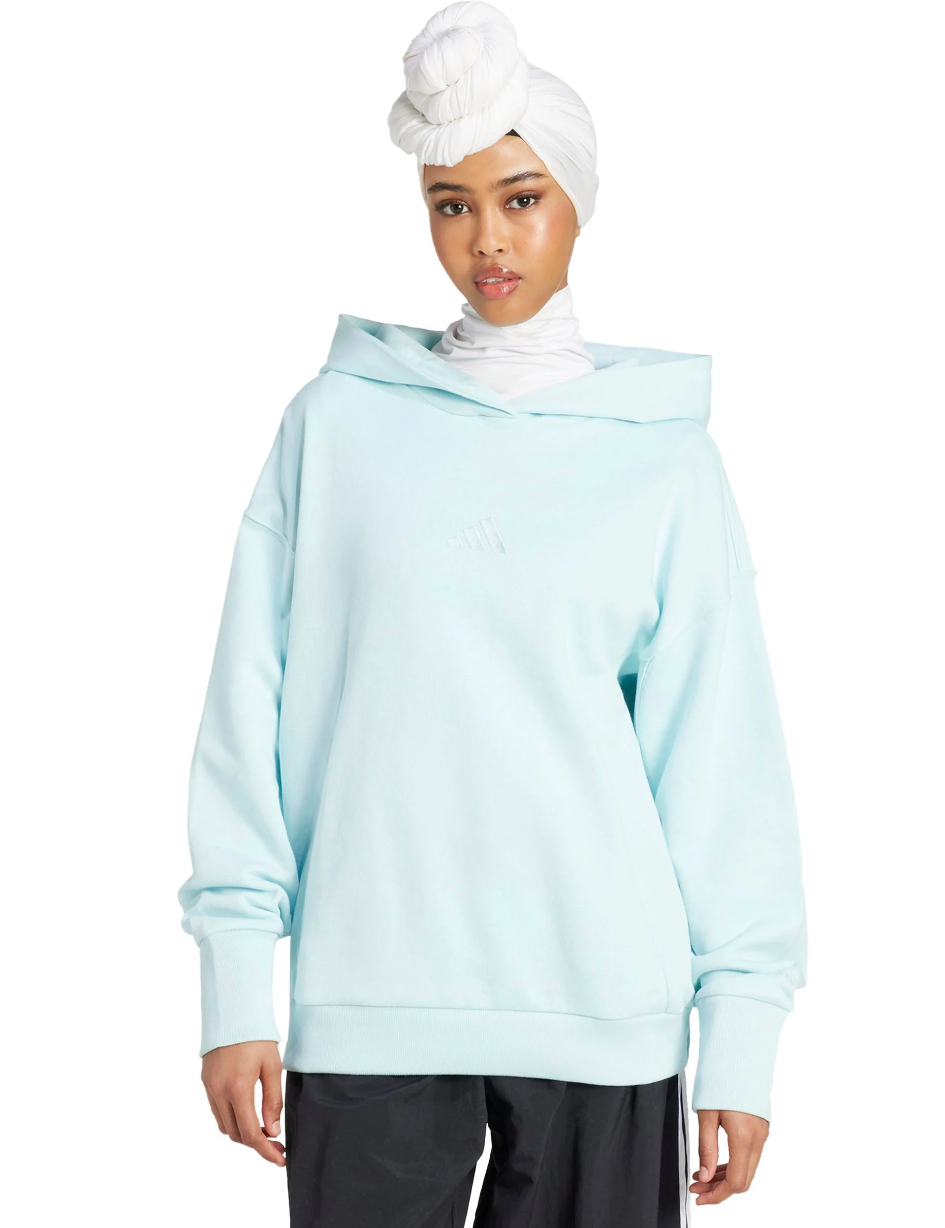 ALL SZN French Terry Loose Hoodie - Halo Mint