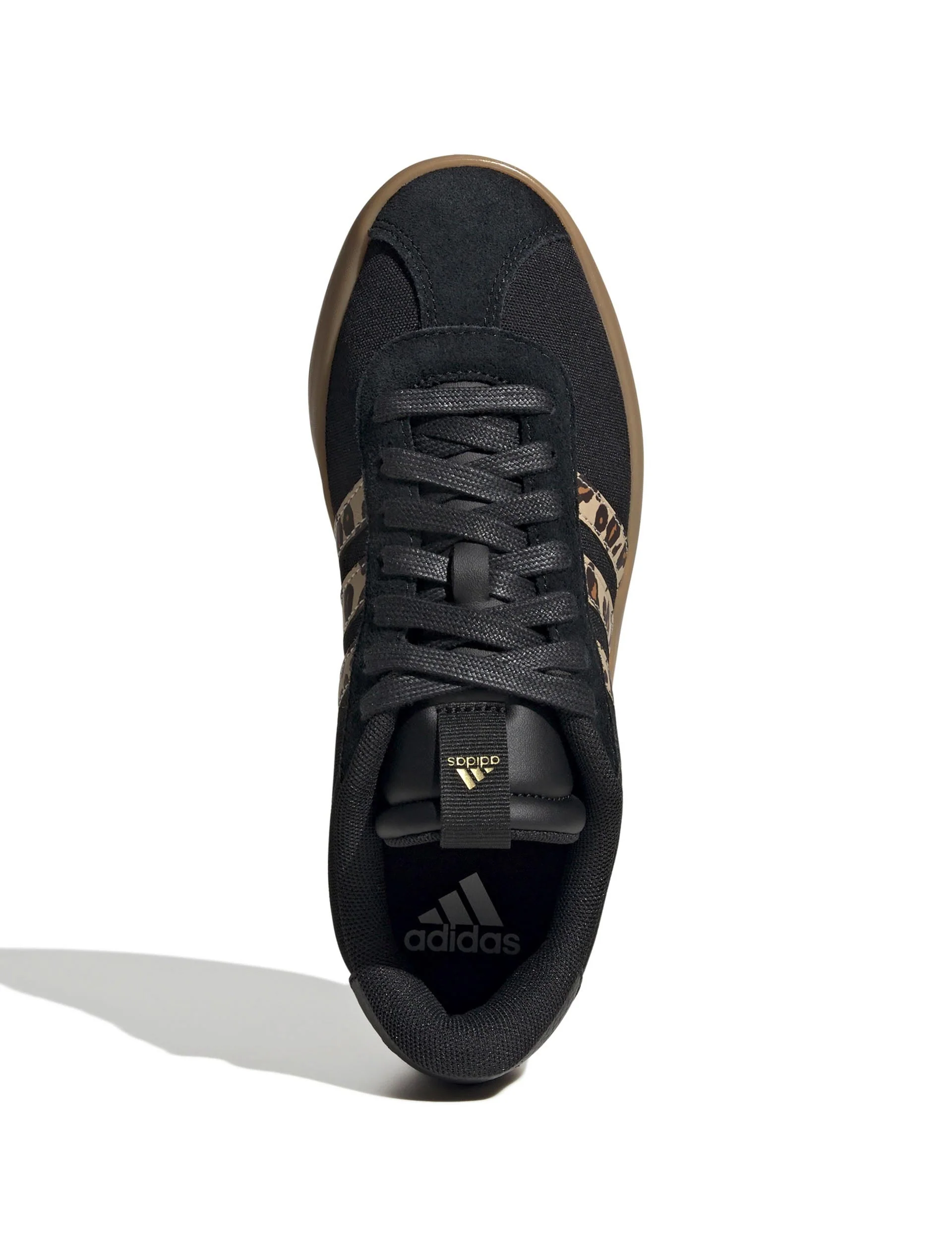 VL Court 3.0 Shoes - Core Black/Shadow Brown/Matte Gold