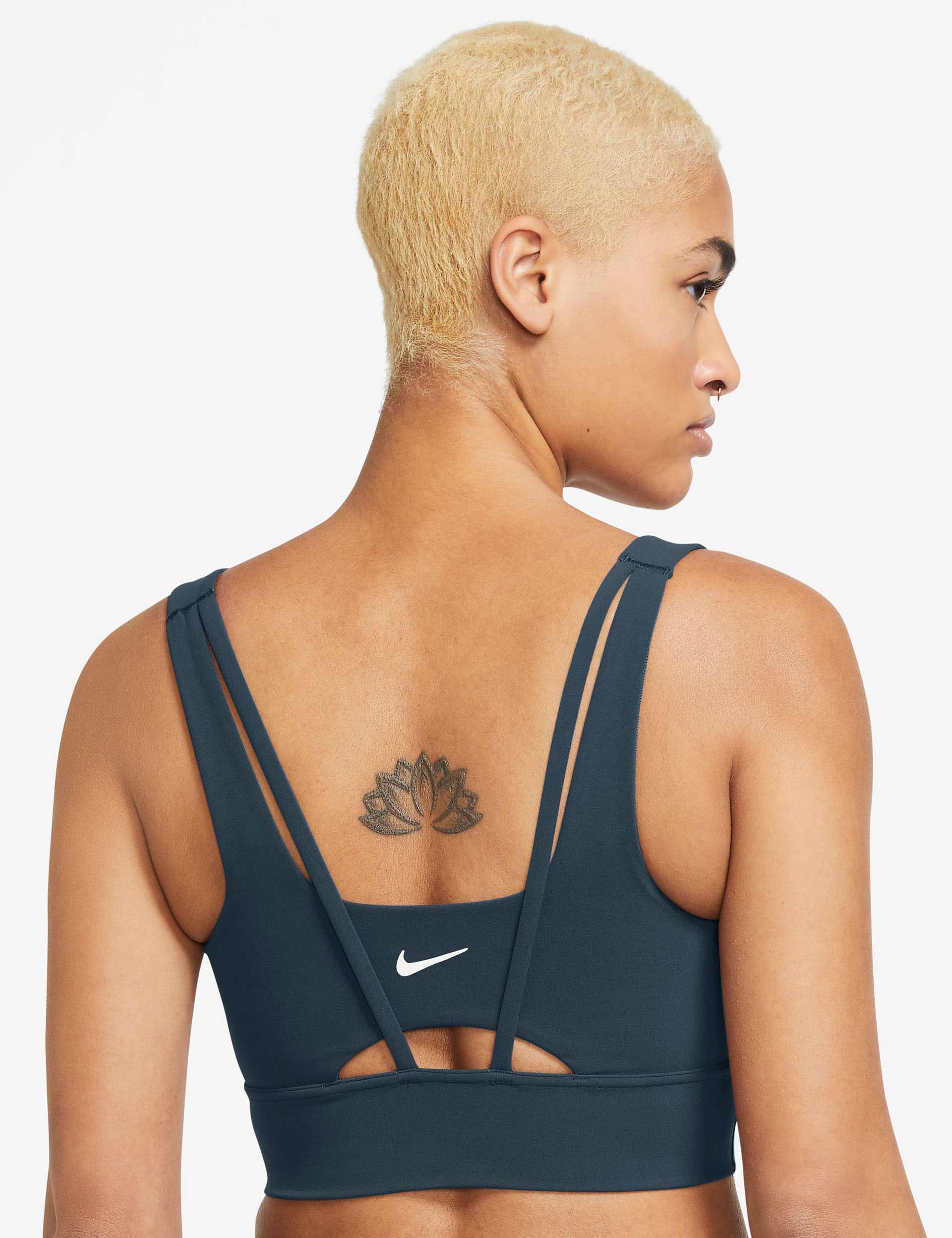 Zenvy Longline Bra - Armory Navy/White