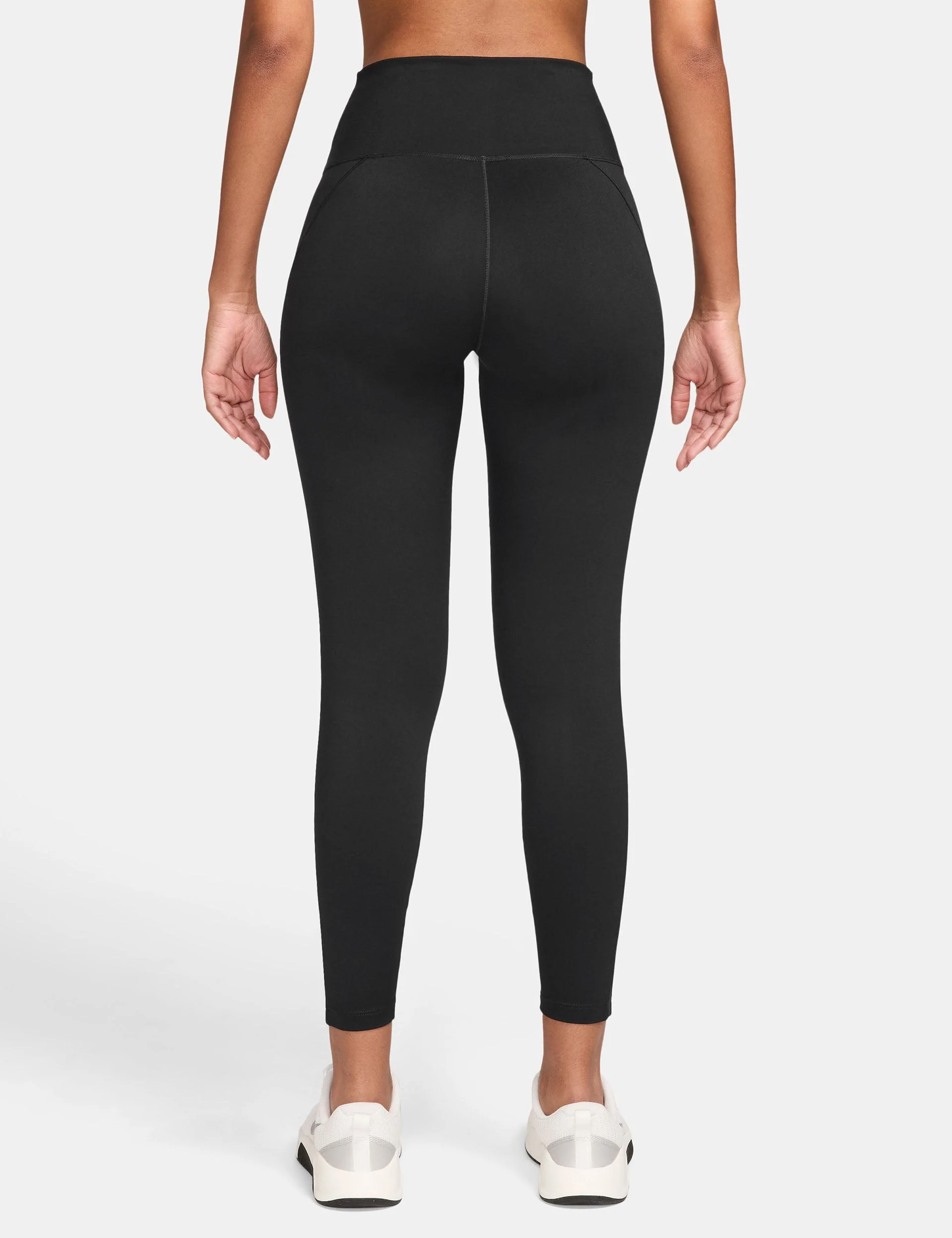 One High Waisted 7/8 Leggings - Black/Dark Smoke Grey