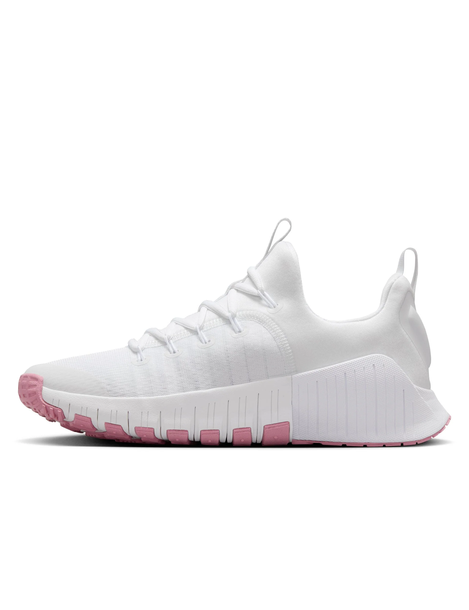 Free Metcon 6 Shoes - White/Elemental Pink