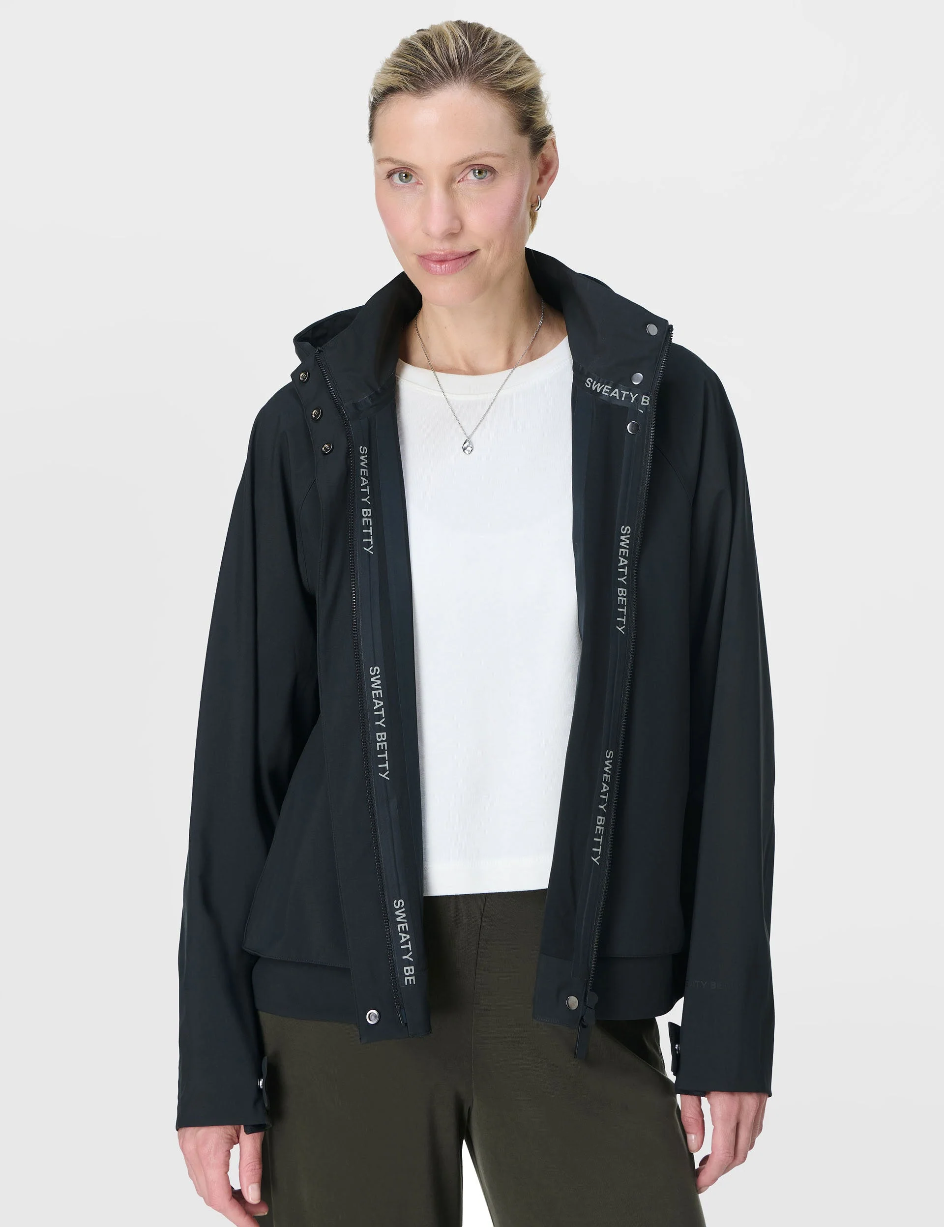 Motion Waterproof Cropped Parka - Black