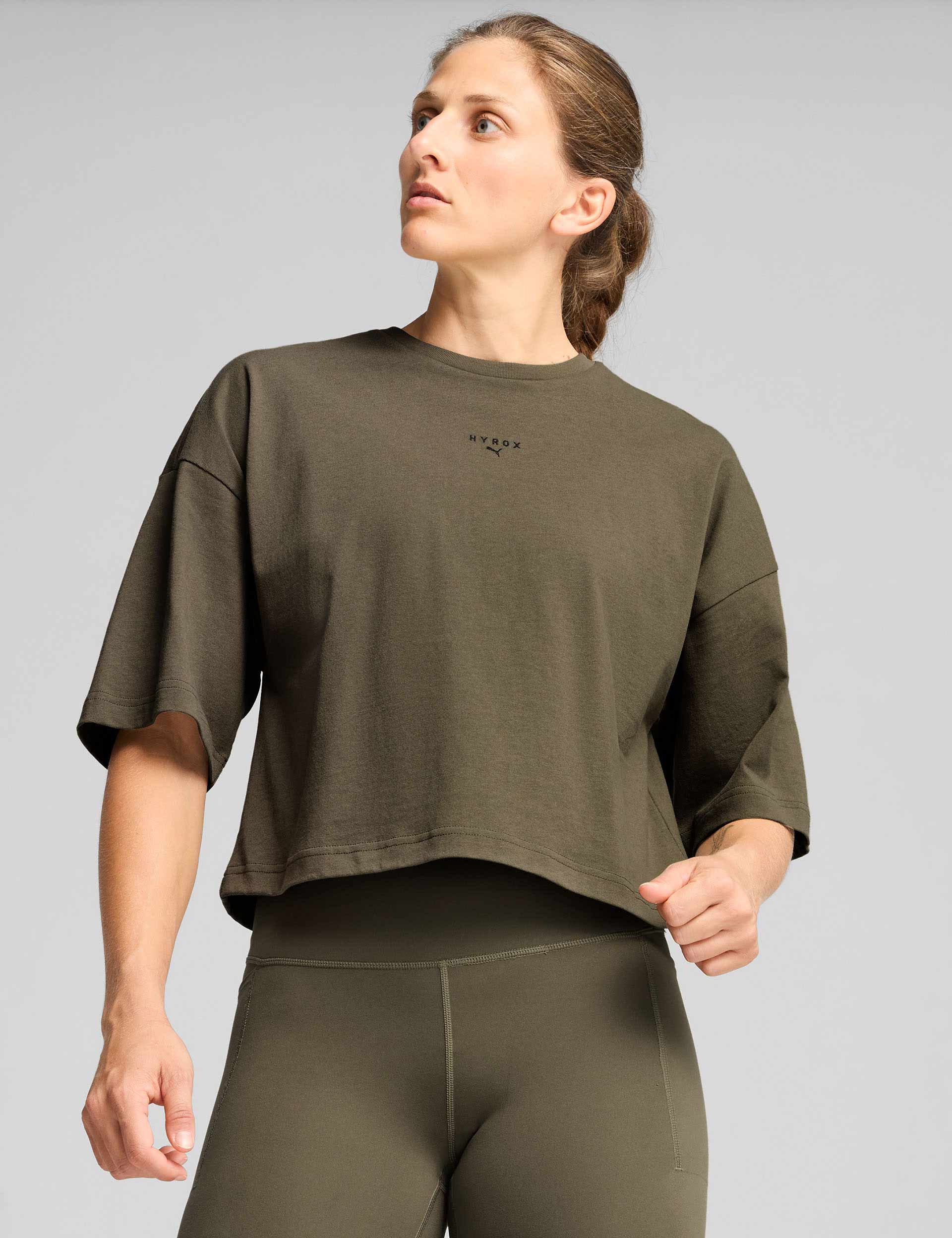 Puma x Hyrox Oversized Tee - Loden Green