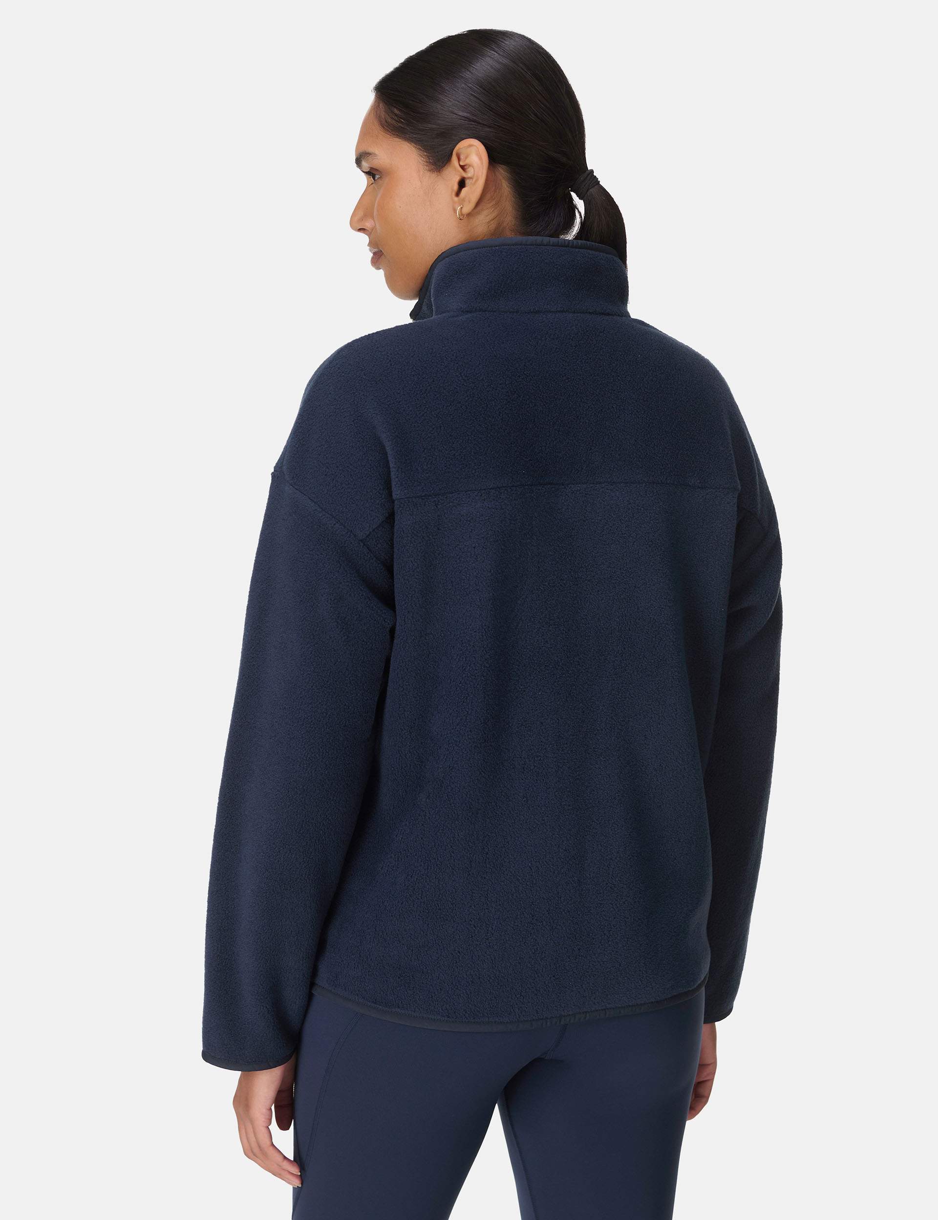 Mallow Half Zip Pullover - Navy Blue