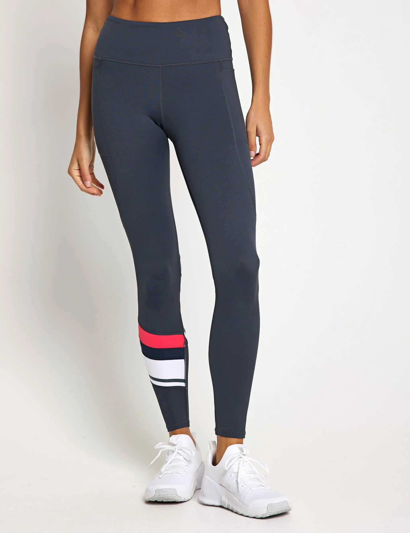 Limitless Legging - Charcoal/Coral