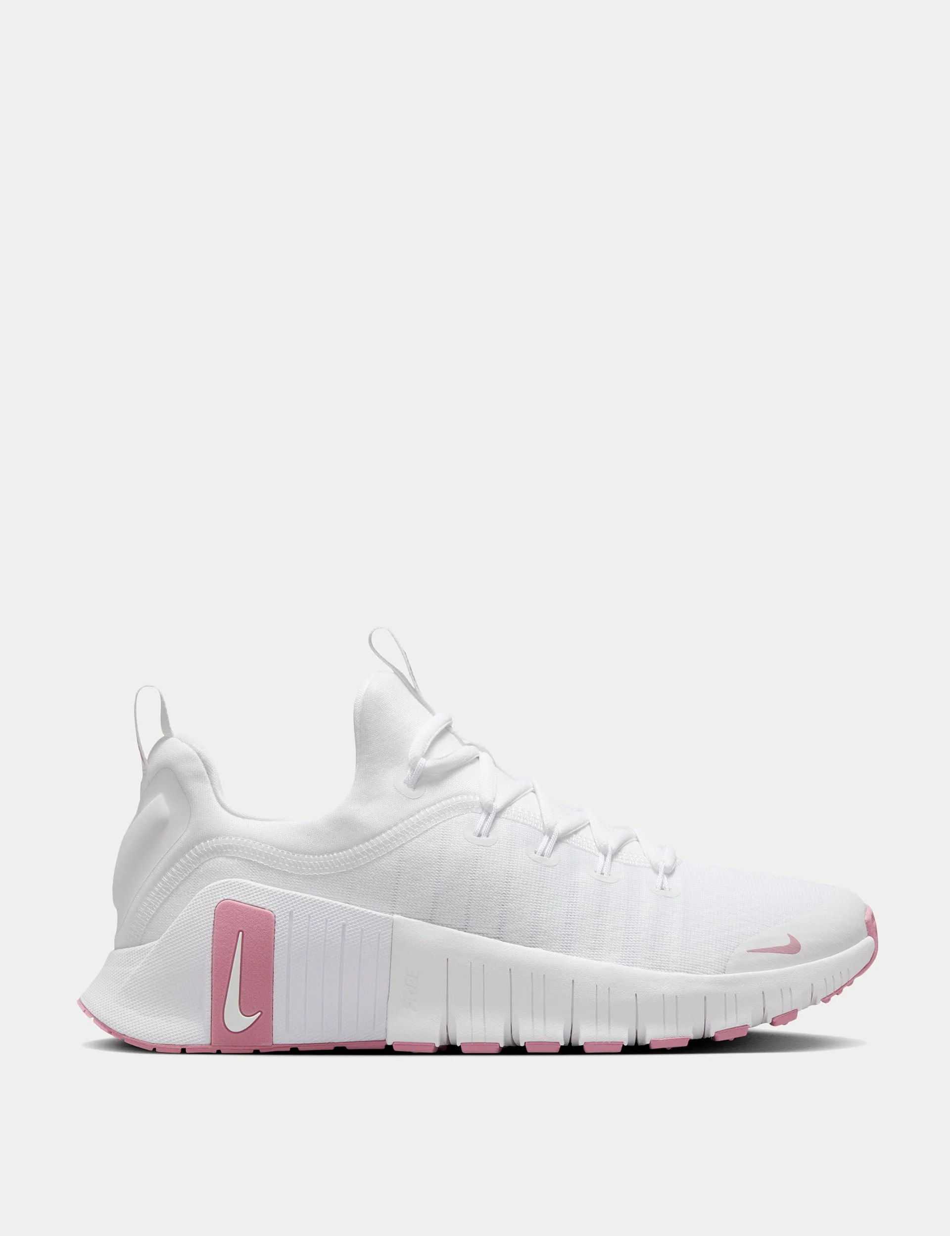 Free Metcon 6 Shoes - White/Elemental Pink