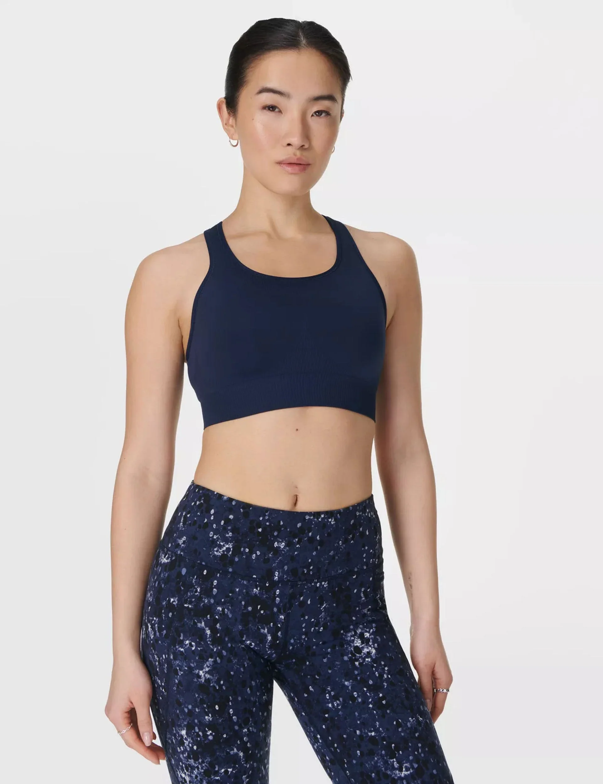 Stamina Seamless Sports Bra - Navy Blue