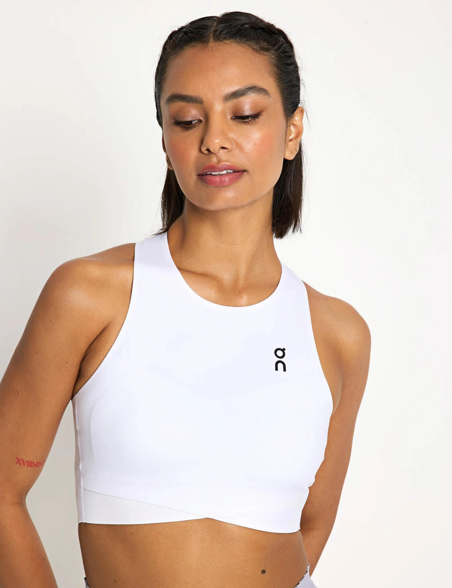 Court Crop Top - White