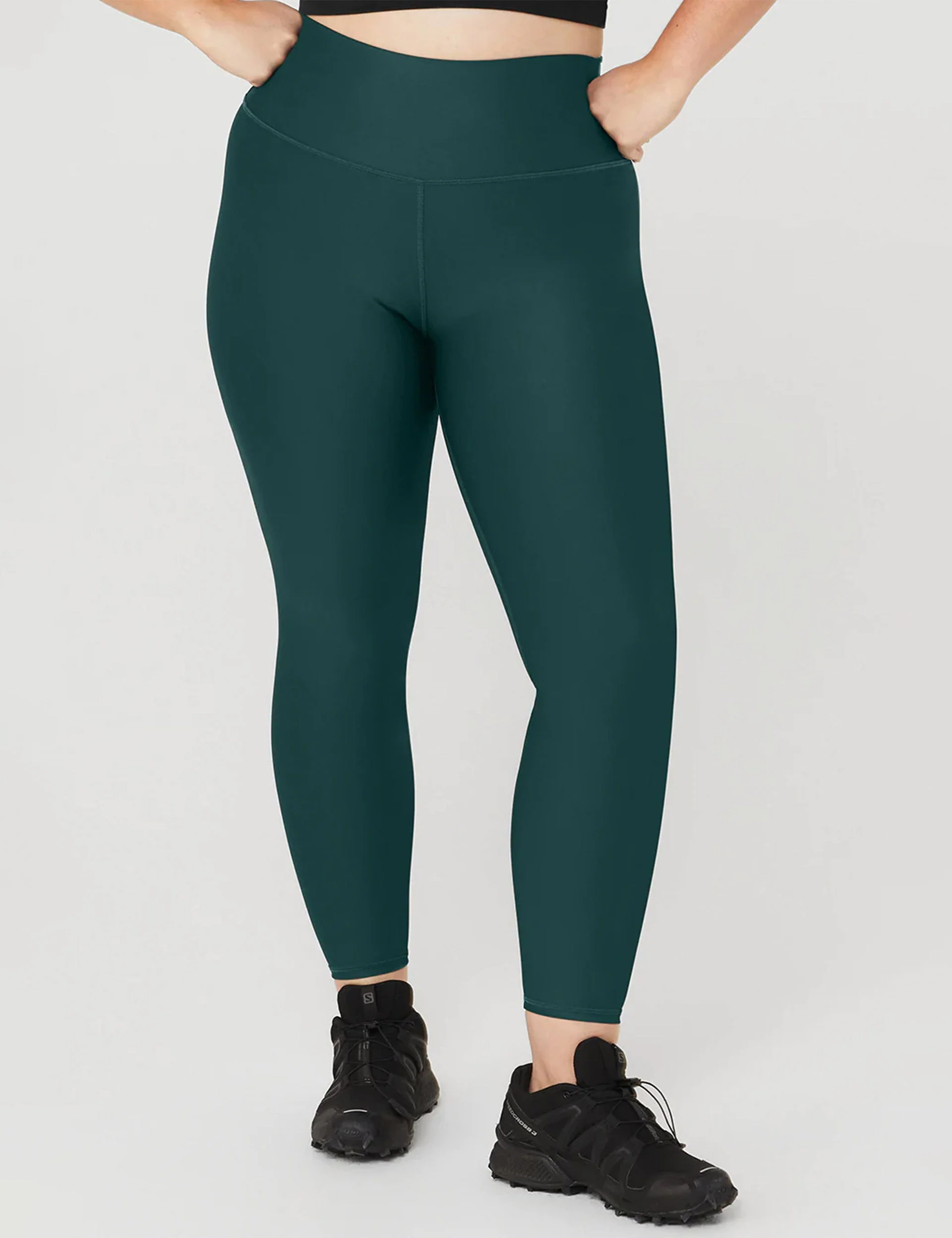 7/8 High Waisted Airlift Legging - Midnight Green