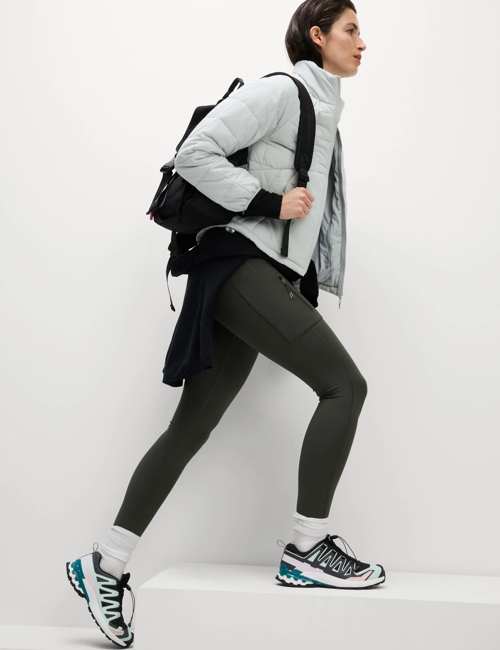 Go Discover Stormwear Walking Leggings - Dark Olive