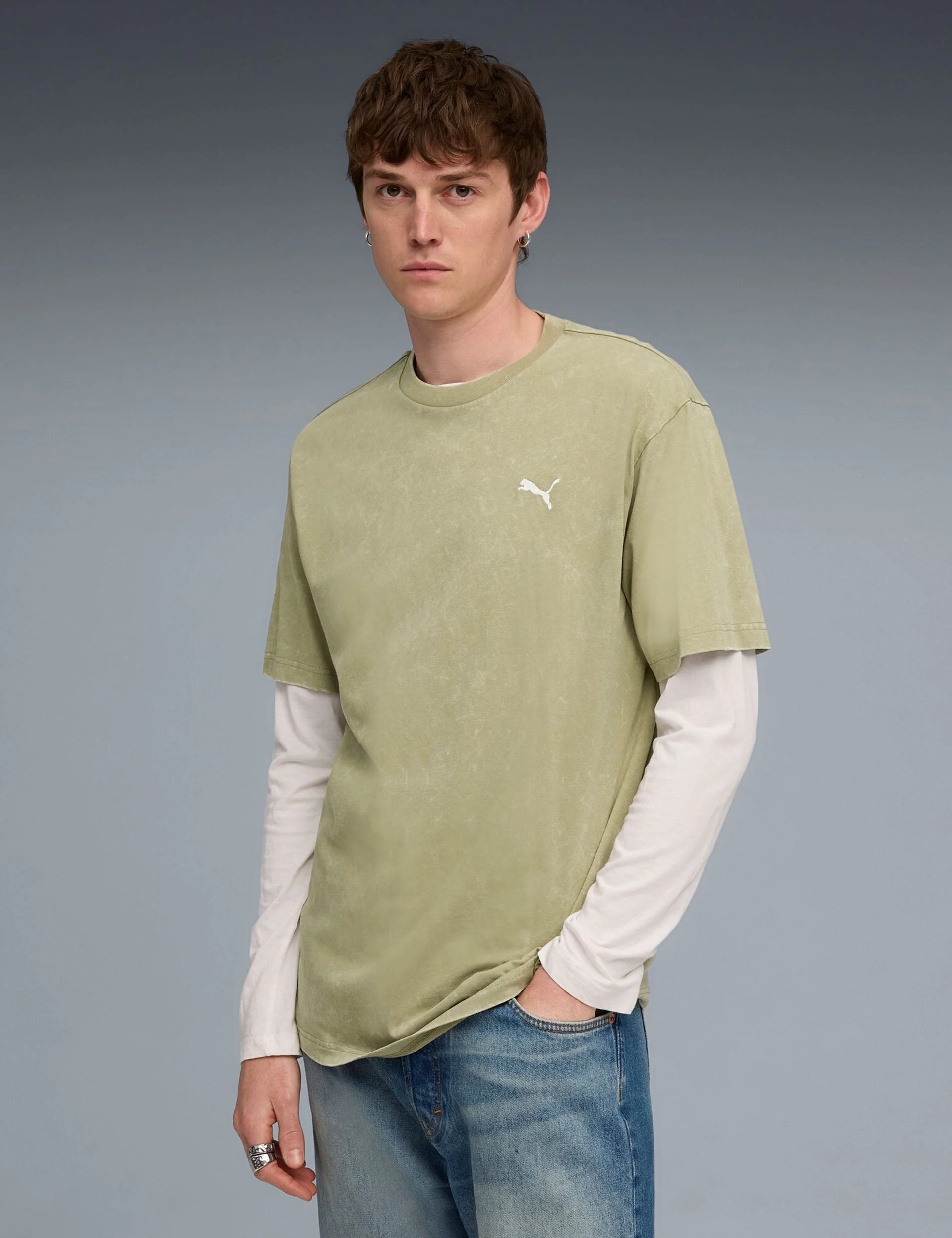 Essentials Elevated Relaxed Wash Tee - Lux Army