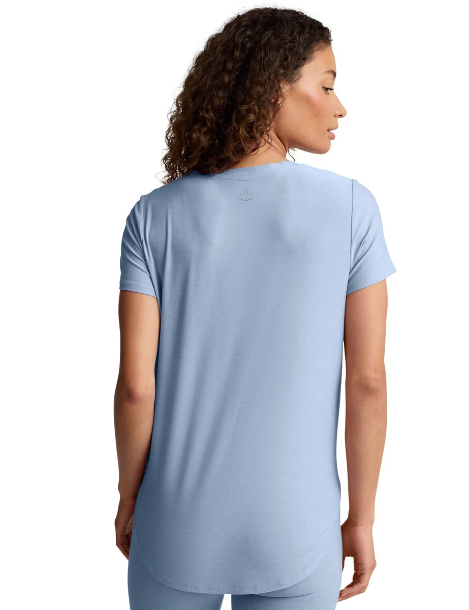 Featherweight On The Down Low Tee - Blue Zen Heather