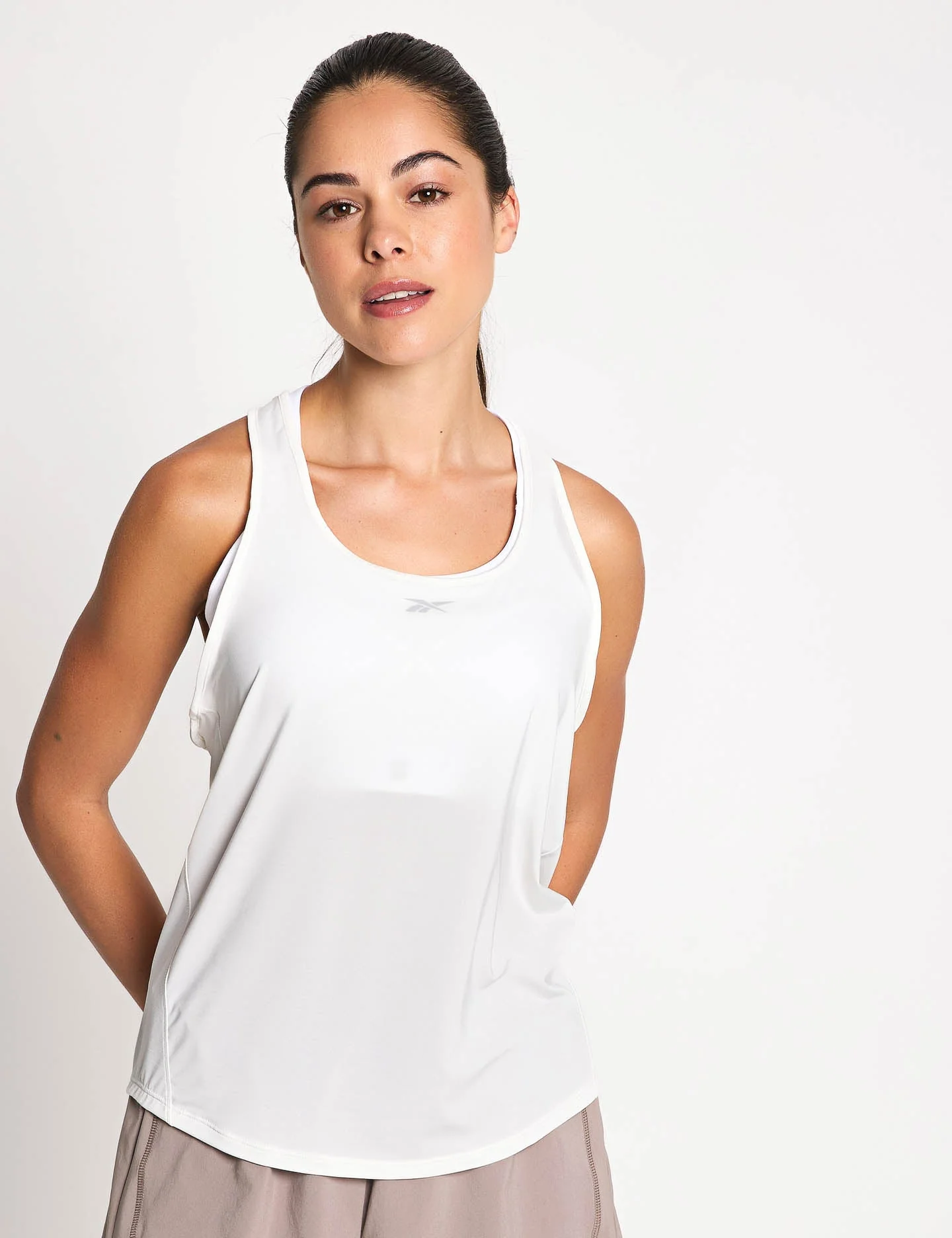 RBK-Chill Athletic Tank Top - Chalk