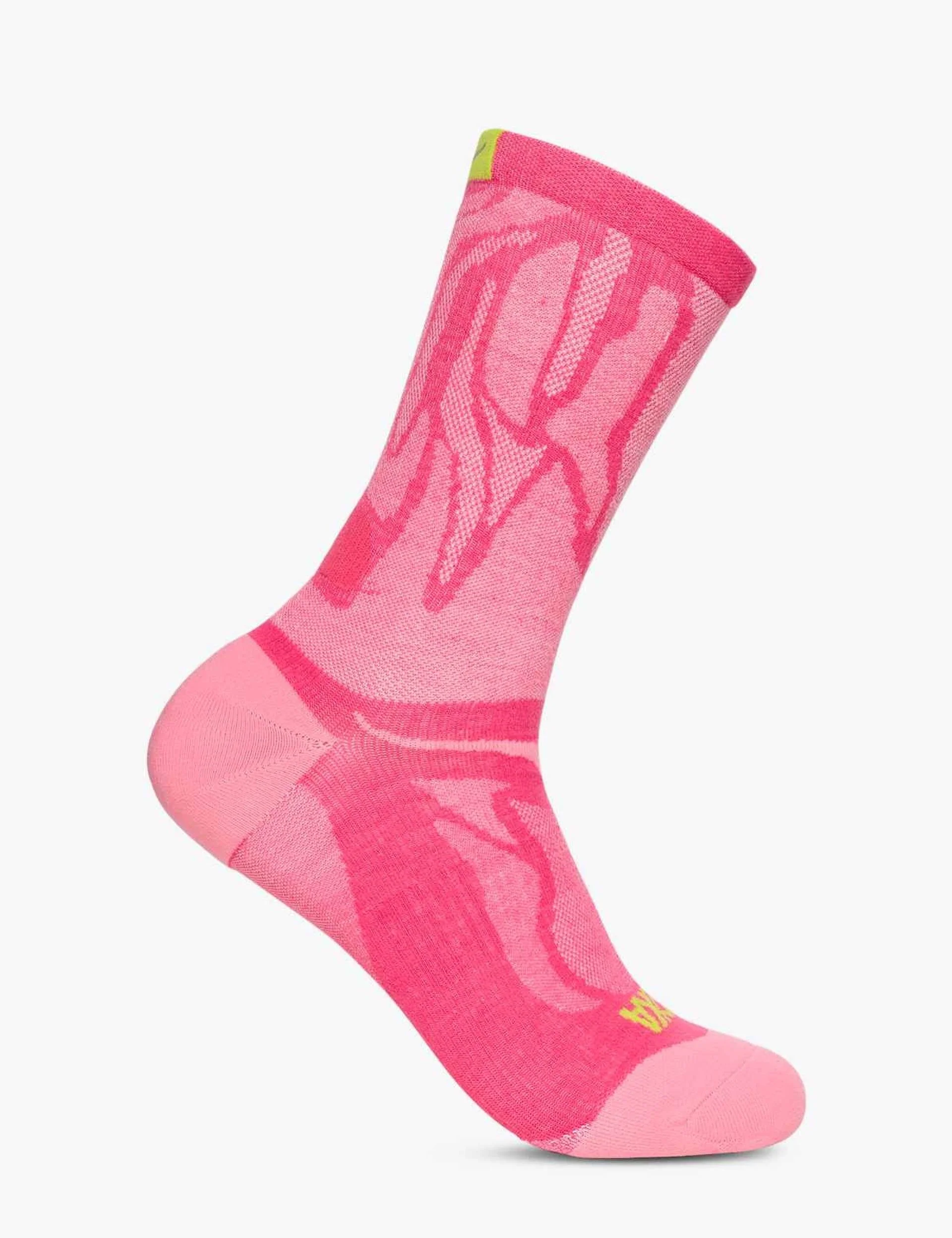 Clifton Crew Run Sock - Electric Rose