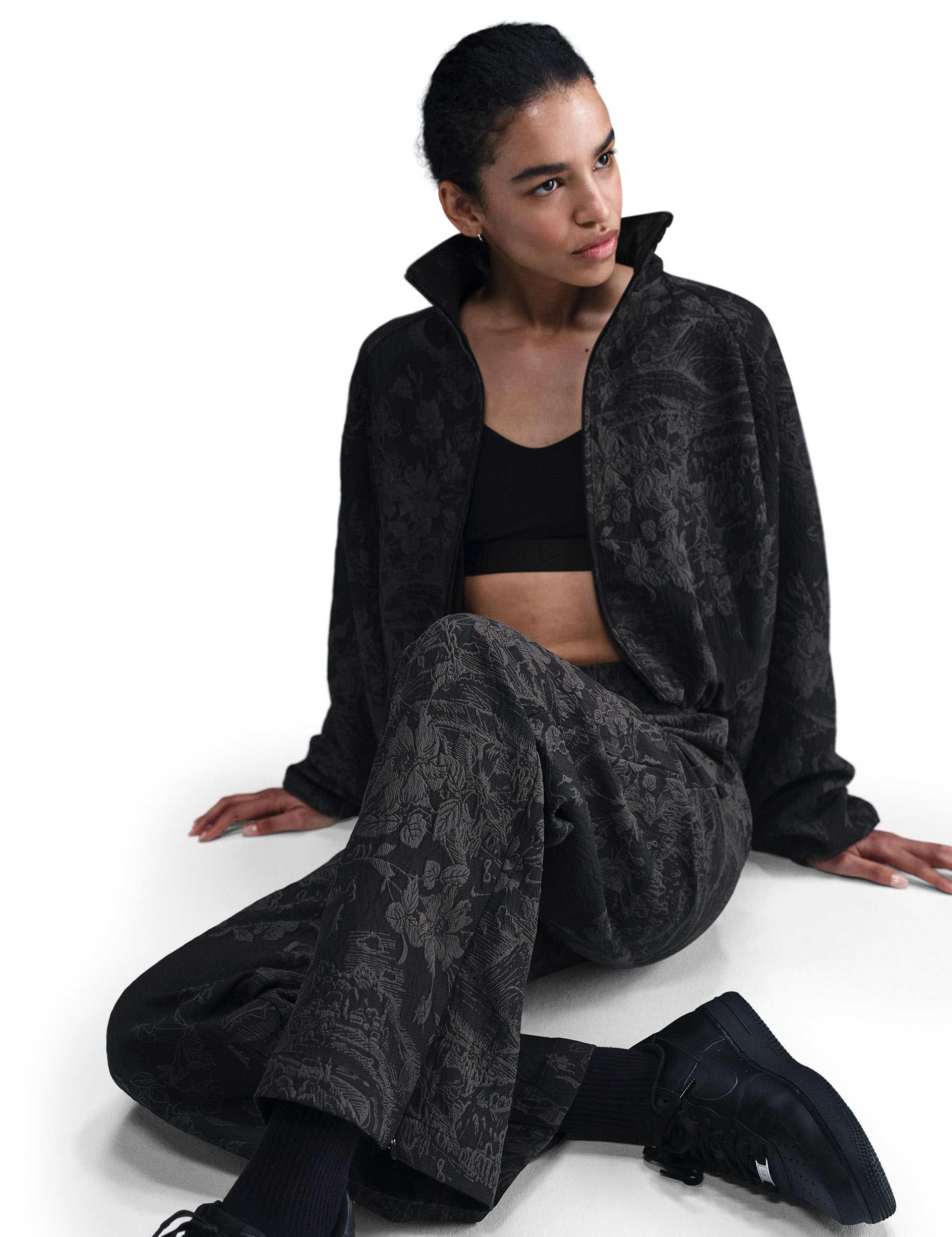 Sportswear Collection Jacquard Track Pants - Black/Anthracite