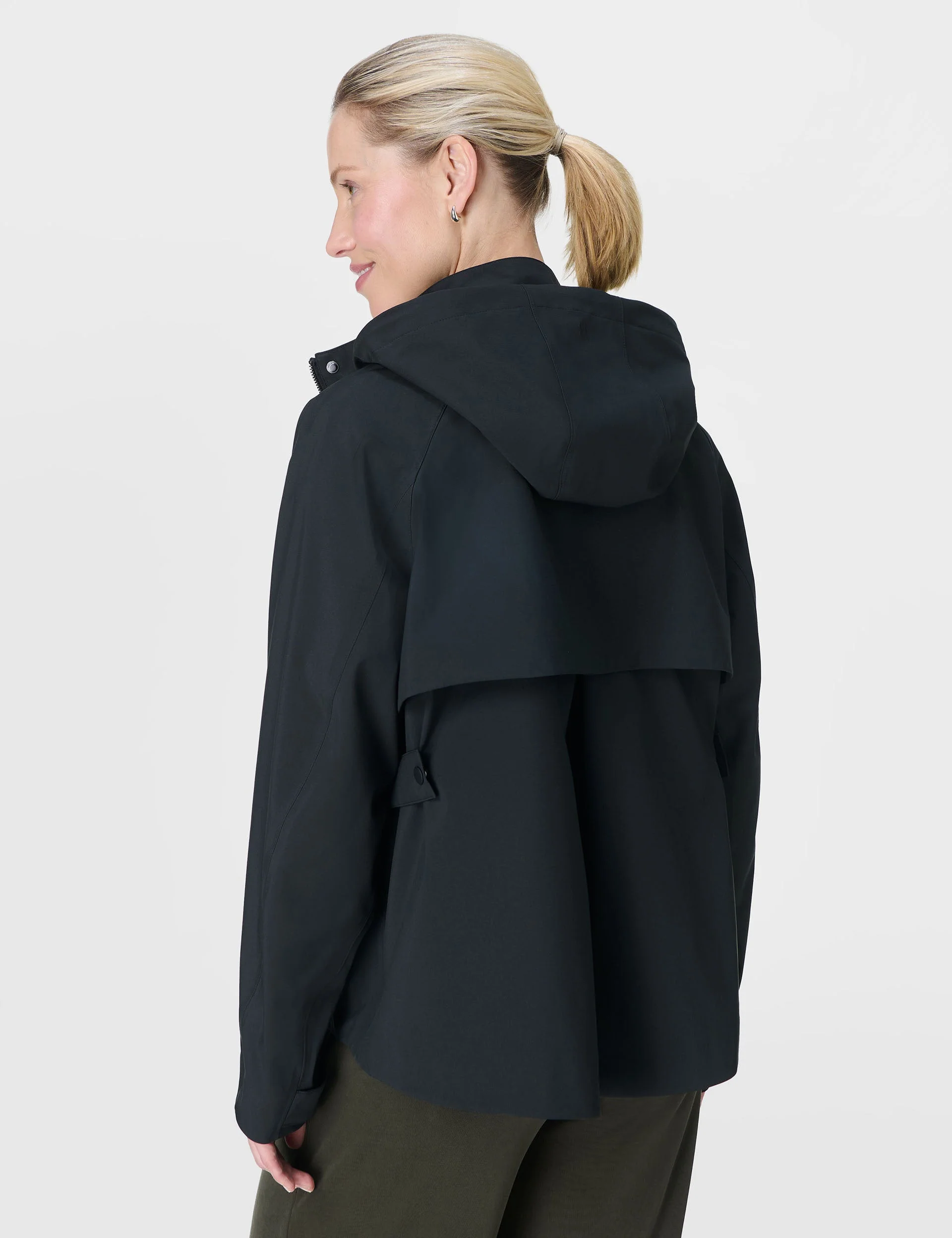 Motion Waterproof Cropped Parka - Black
