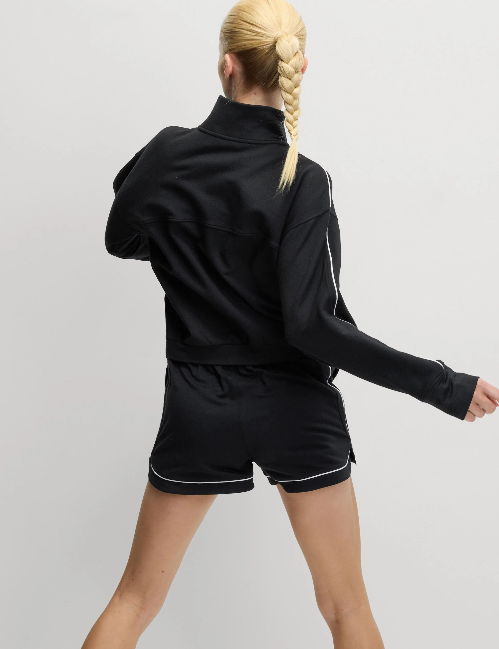 Modal Rich High Waisted Shorts - Black