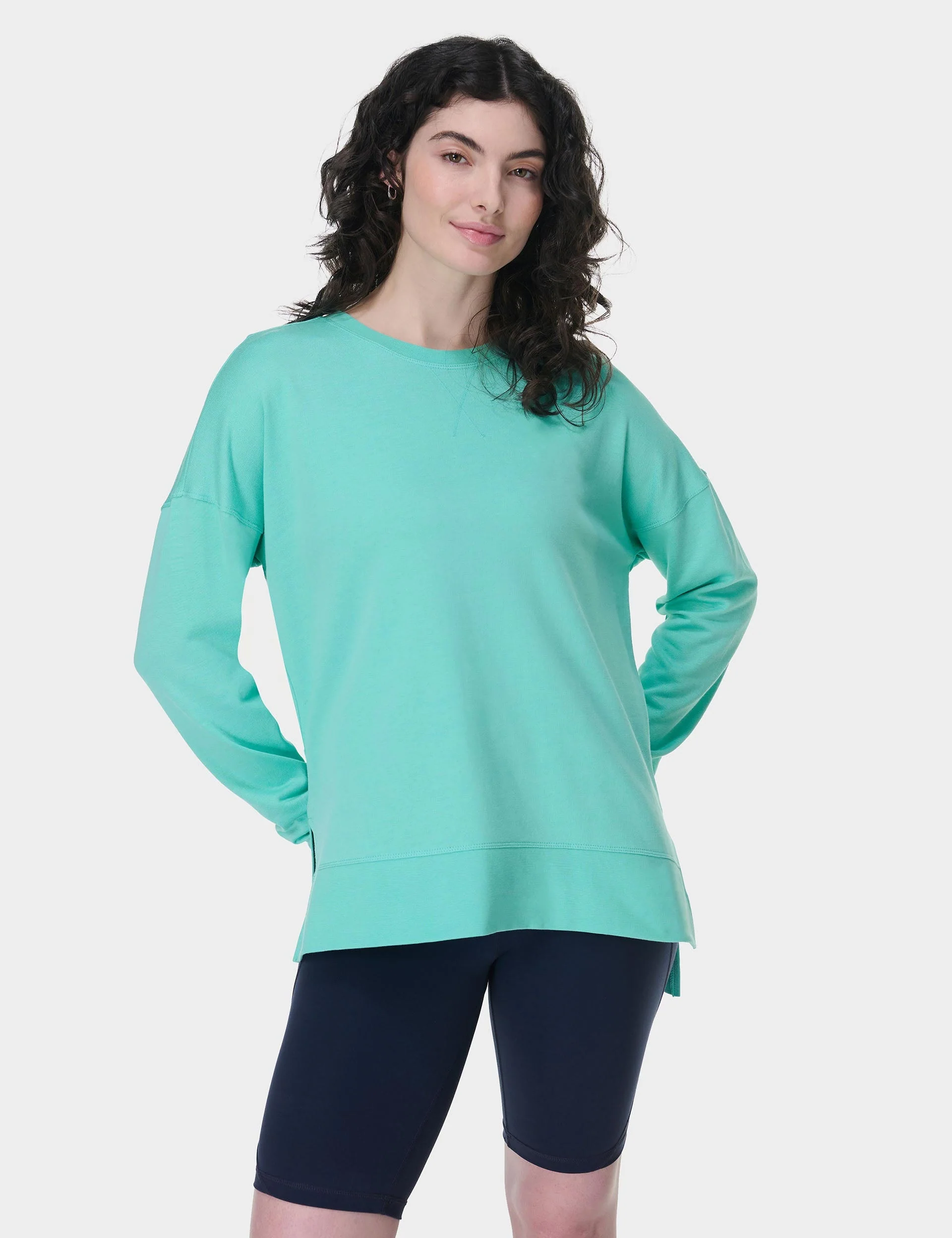 After Class Longline Sweatshirt - Sea Spray Blue