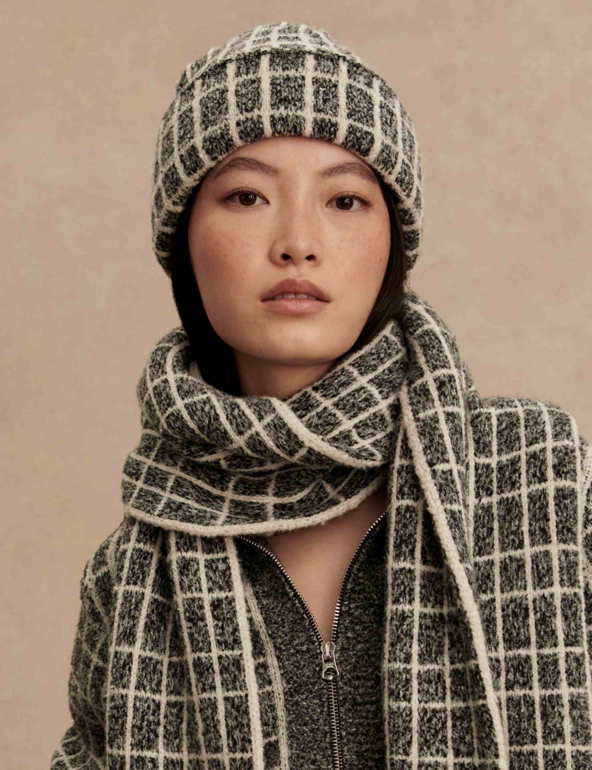 Noel Knit Beanie - Charcoal Marl