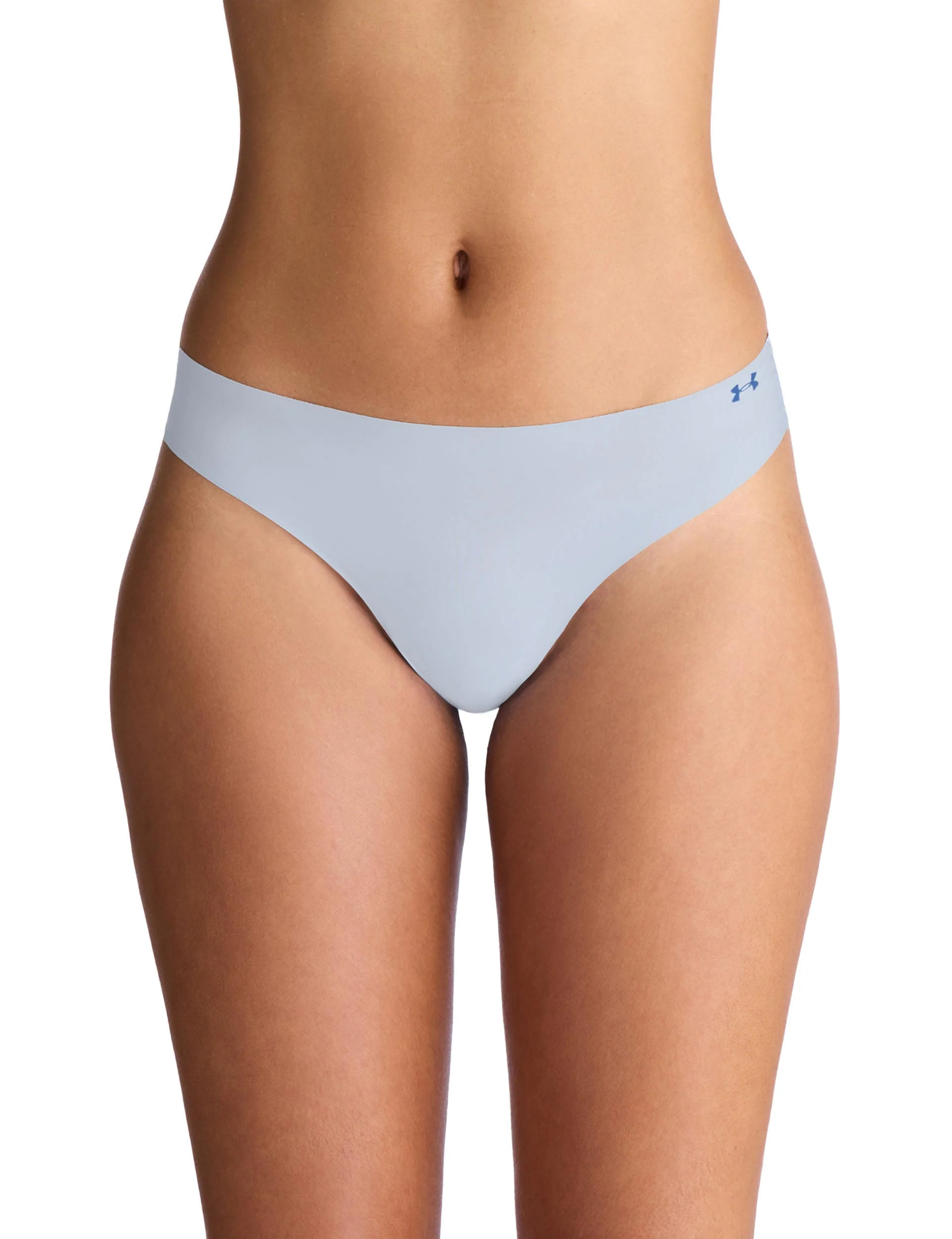 Pure Stretch 3-Pack No Show Thong - Blue Calm/Blue Atlantis/Washed Navy